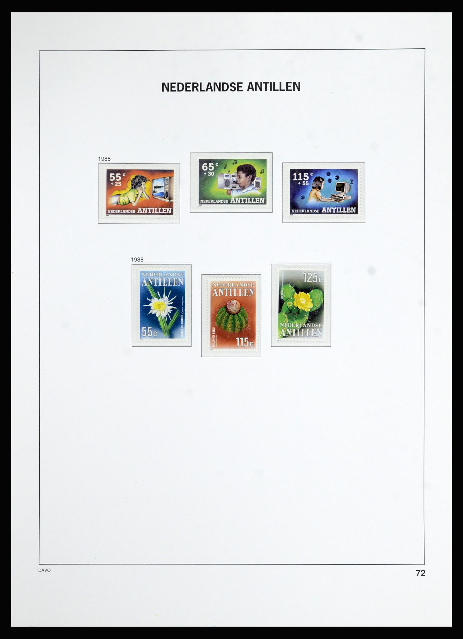 36823 092 - Postzegelverzameling 36823 Curaçao en Nederlandse Antillen  1873-1988