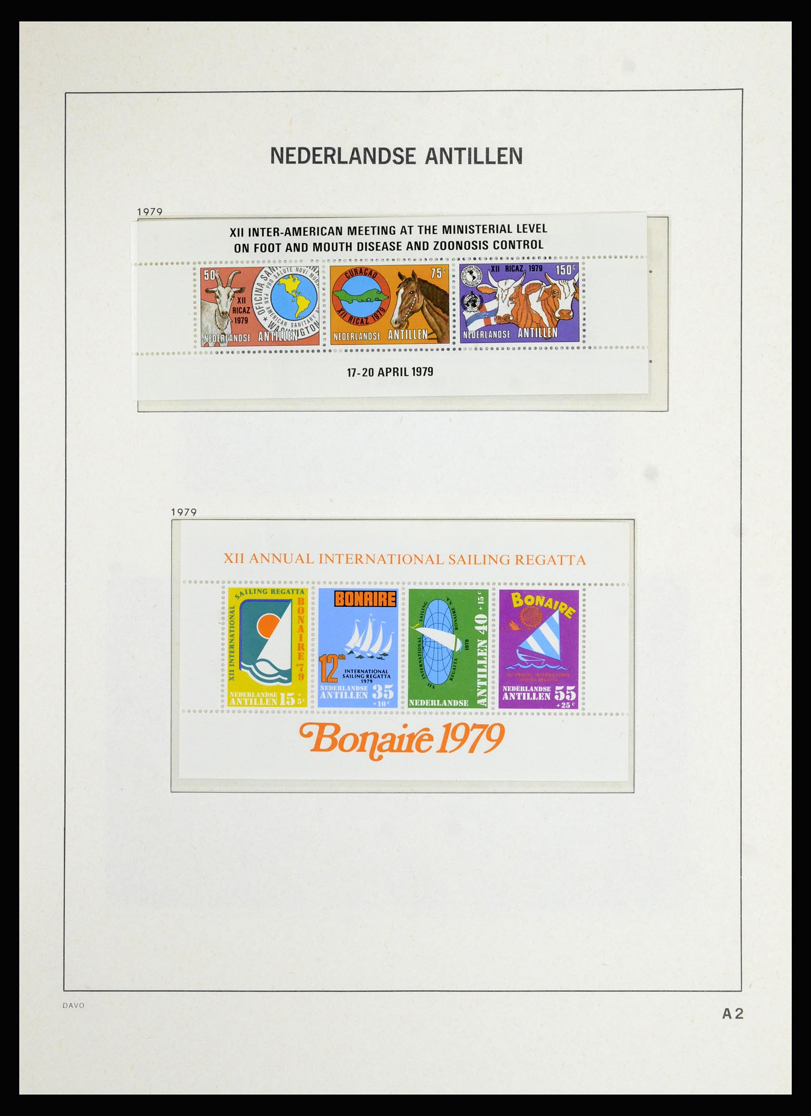 36823 094 - Postzegelverzameling 36823 Curaçao en Nederlandse Antillen  1873-1988