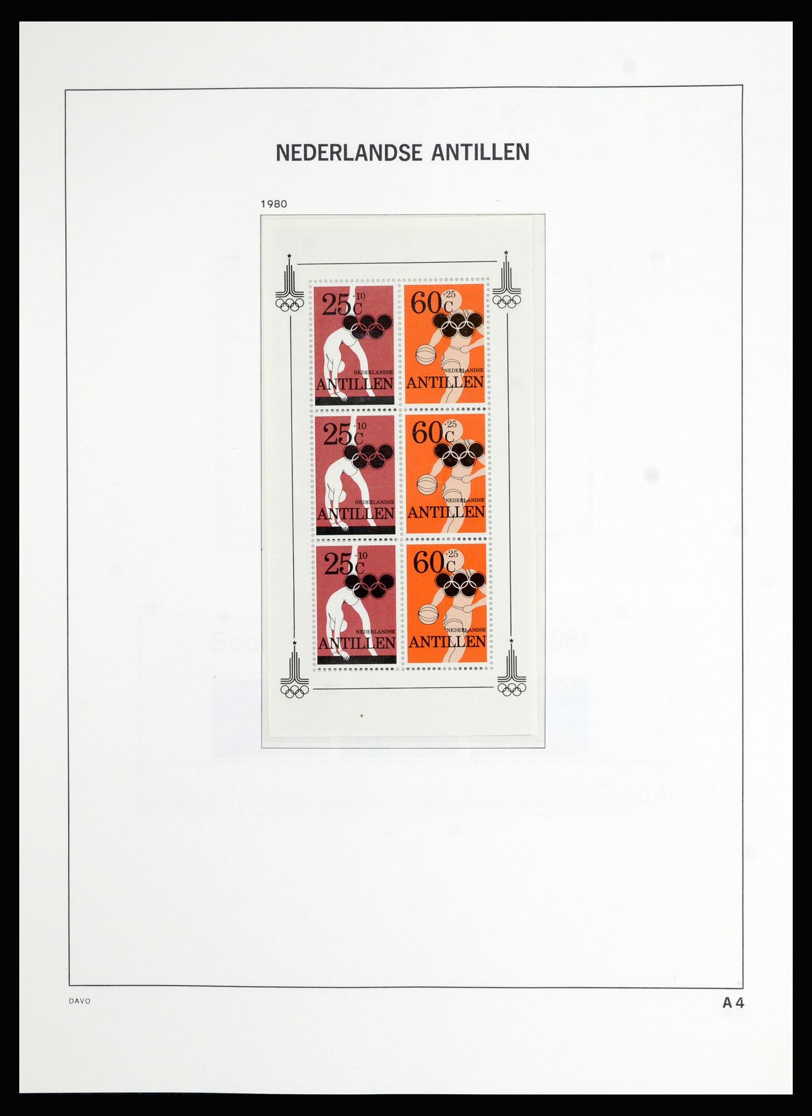 36823 096 - Postzegelverzameling 36823 Curaçao en Nederlandse Antillen  1873-1988