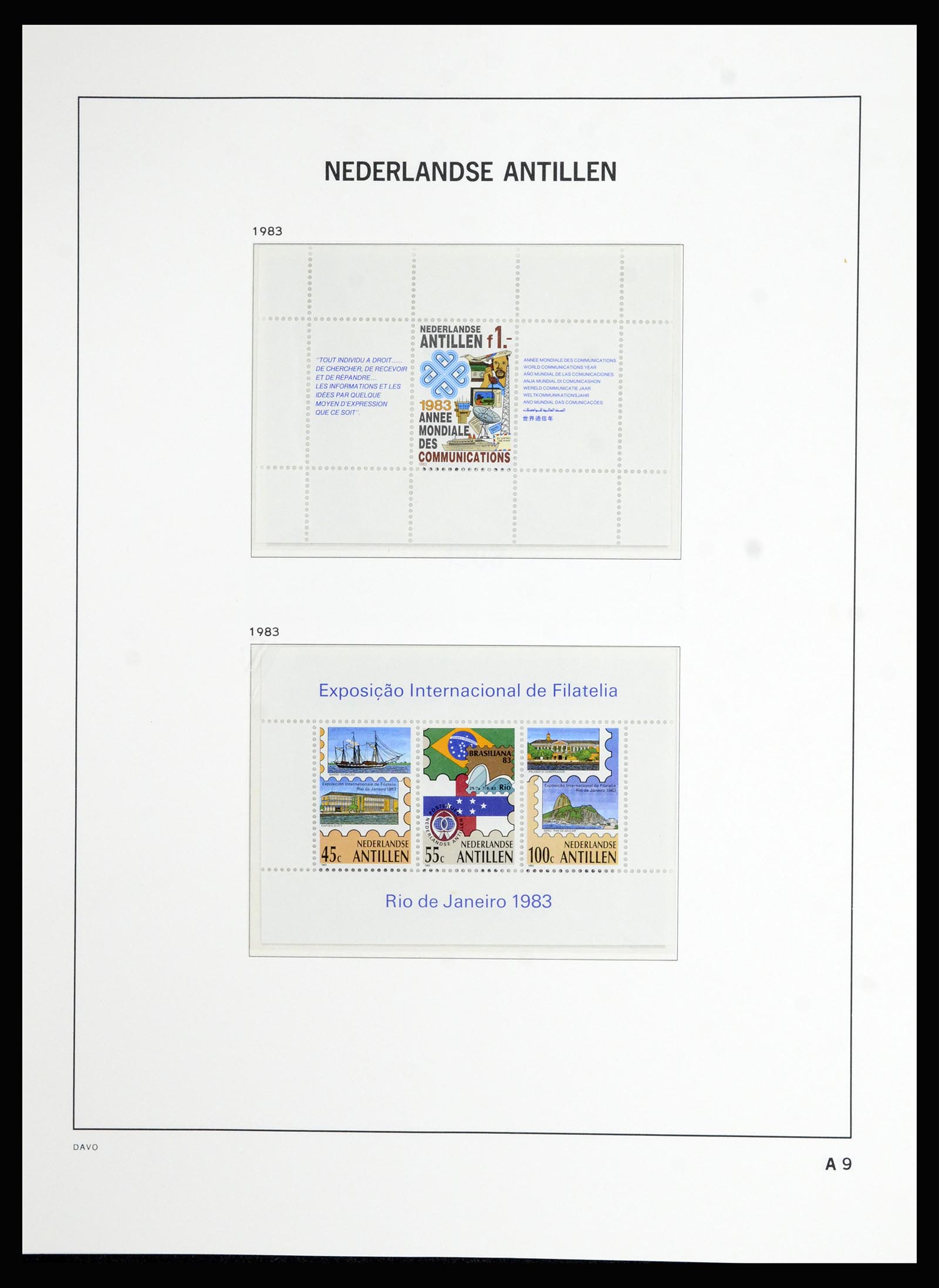 36823 101 - Postzegelverzameling 36823 Curaçao en Nederlandse Antillen  1873-1988