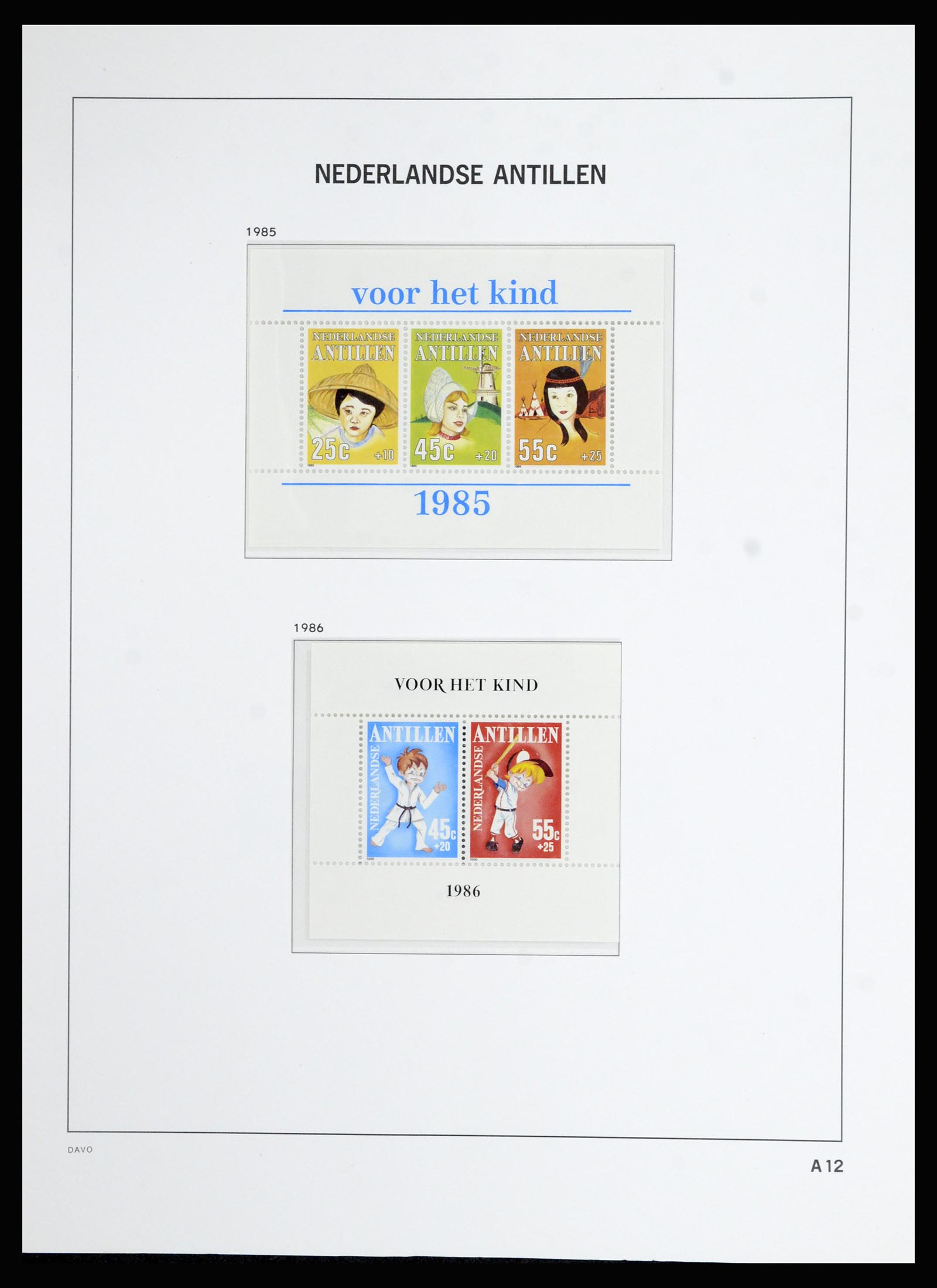 36823 104 - Postzegelverzameling 36823 Curaçao en Nederlandse Antillen  1873-1988