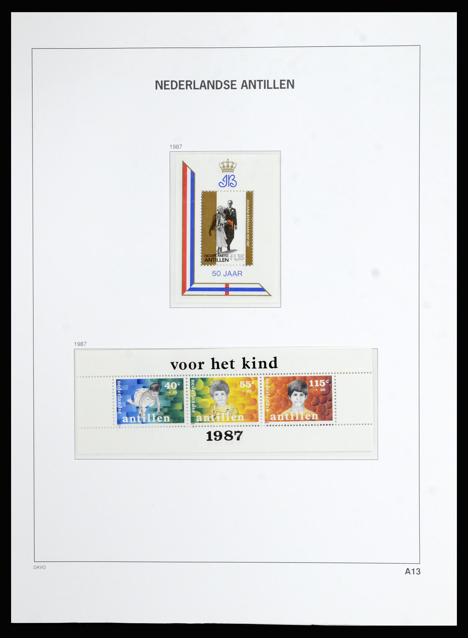 36823 105 - Postzegelverzameling 36823 Curaçao en Nederlandse Antillen  1873-1988