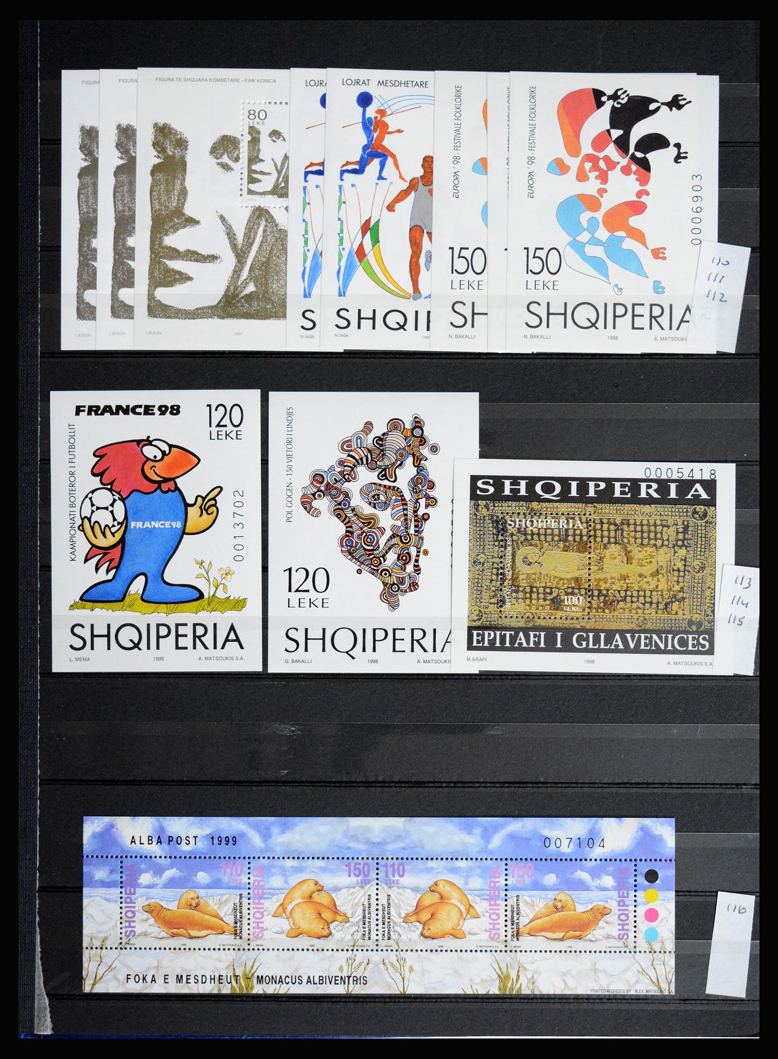 36824 072 - Postzegelverzameling 36824 Albanië 1913-2003.