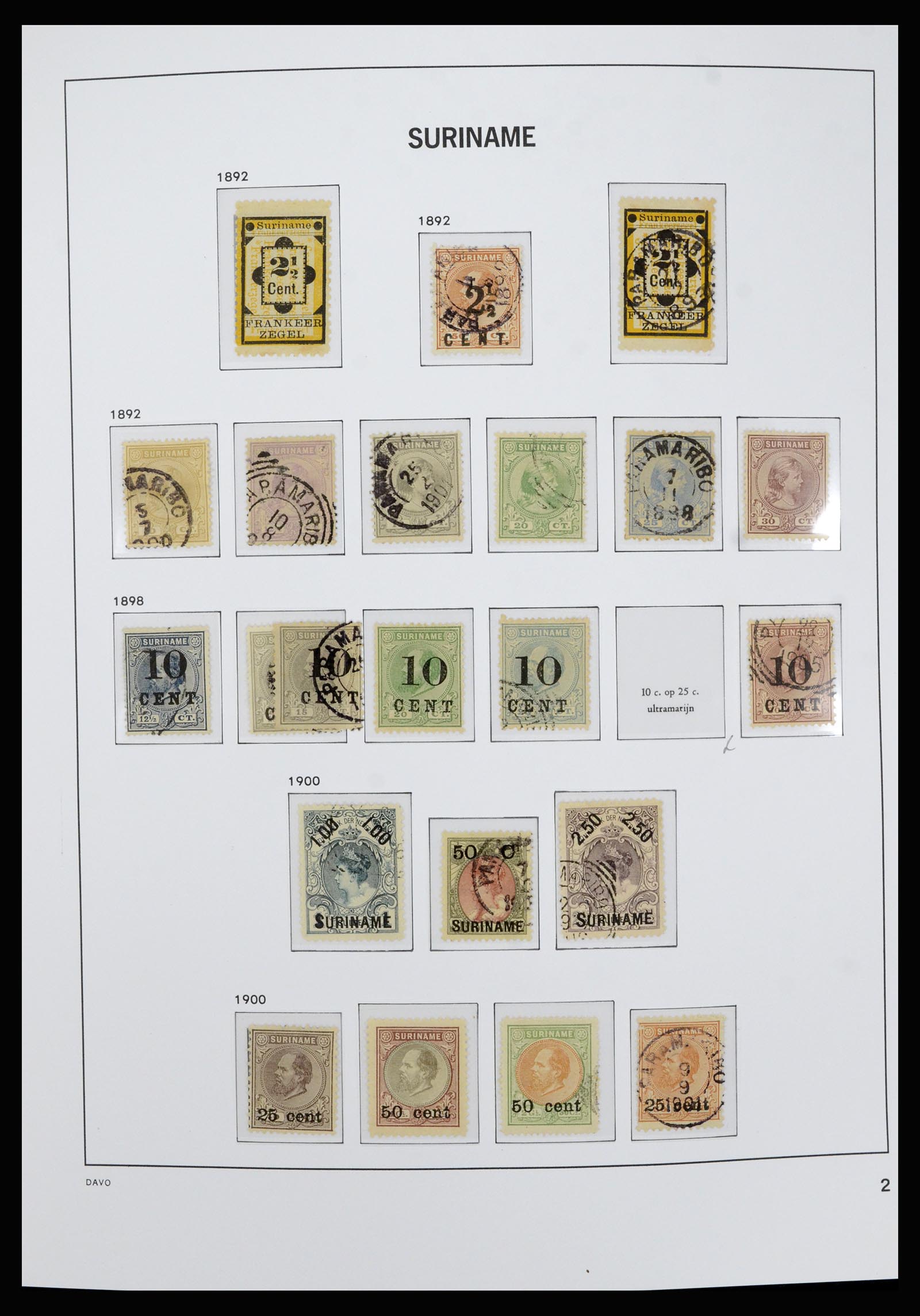 36827 002 - Stamp collection 36827 Suriname 1873-1975.