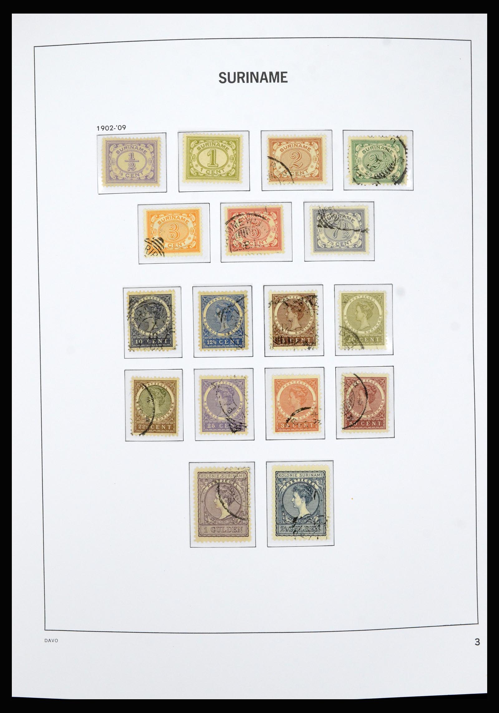36827 003 - Postzegelverzameling 36827 Suriname 1873-1975.