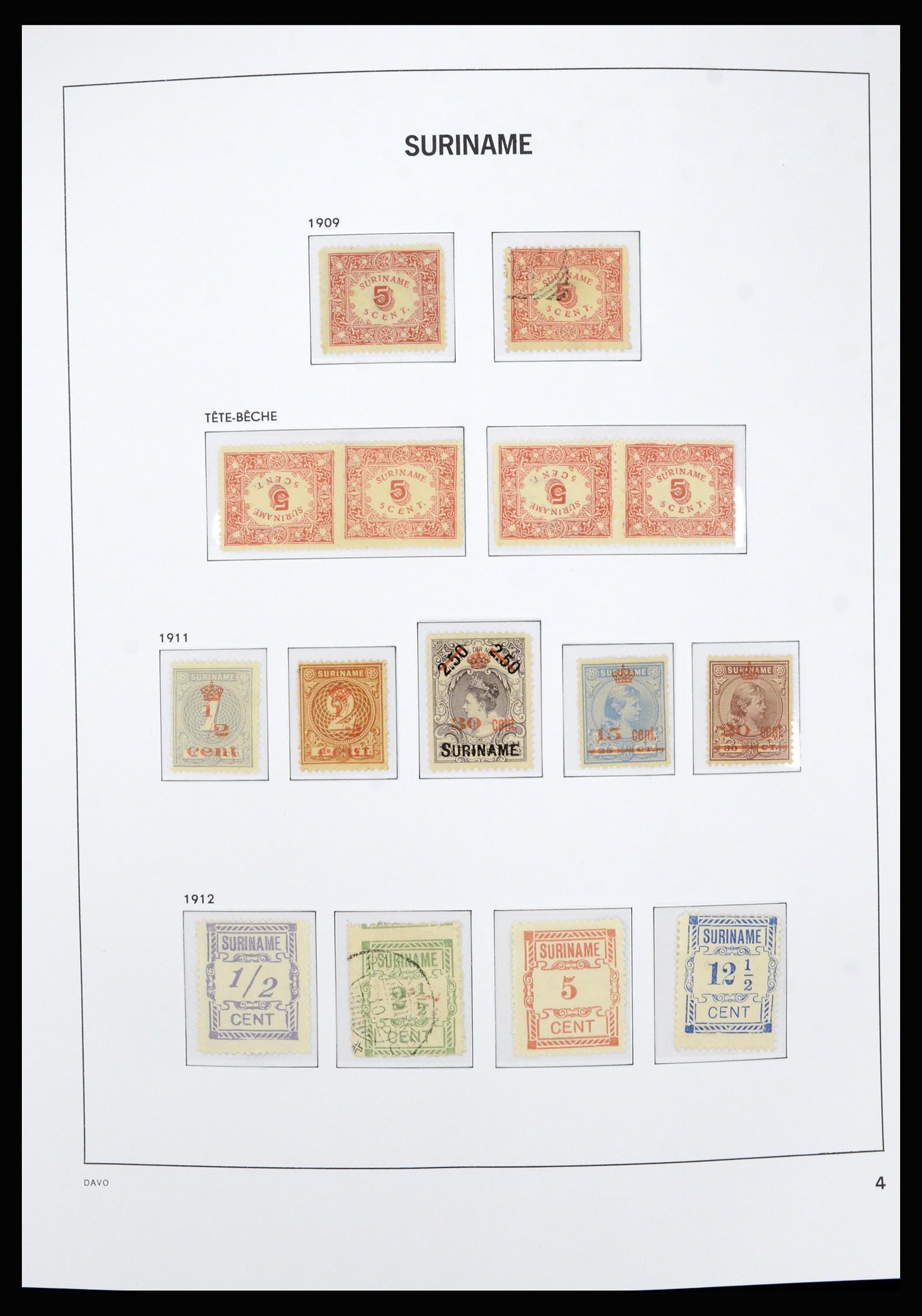 36827 004 - Postzegelverzameling 36827 Suriname 1873-1975.