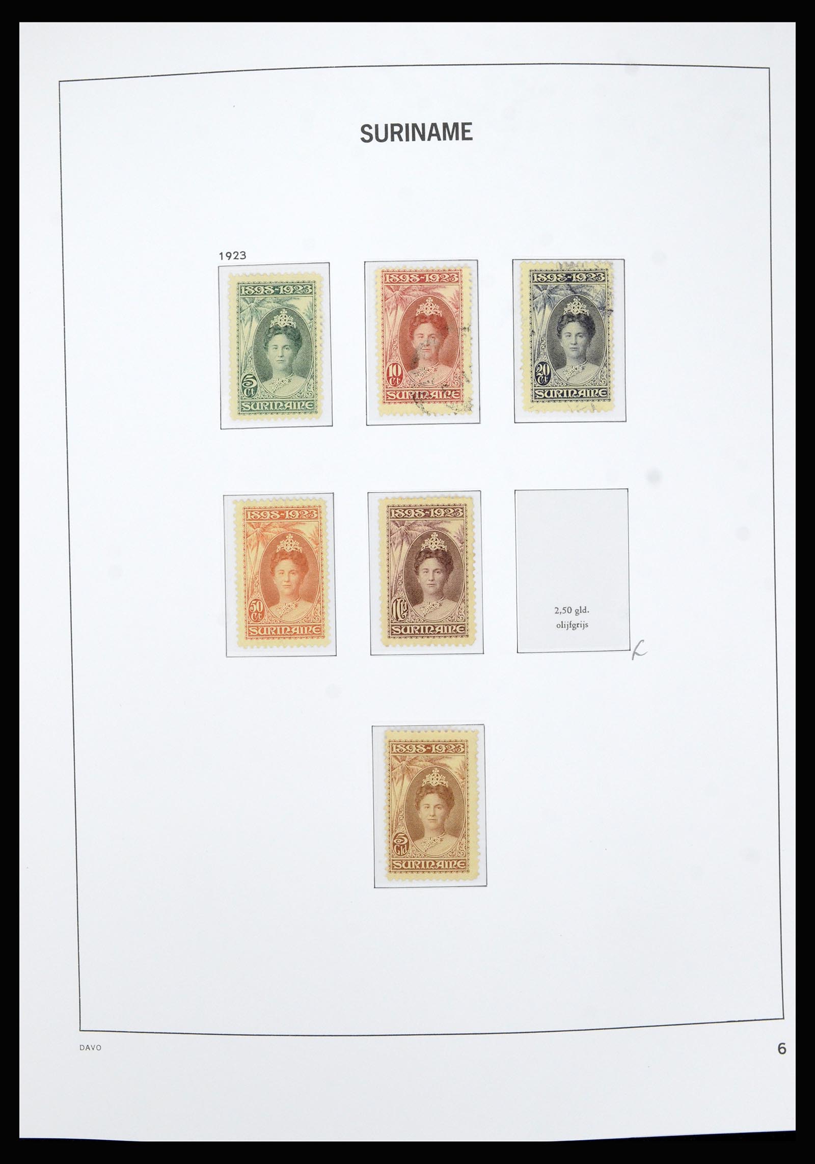36827 006 - Postzegelverzameling 36827 Suriname 1873-1975.