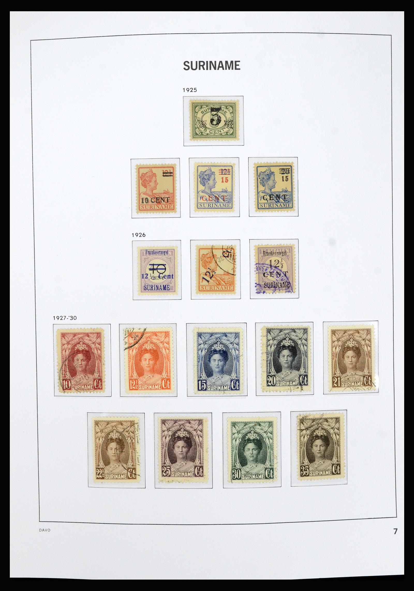 36827 007 - Stamp collection 36827 Suriname 1873-1975.