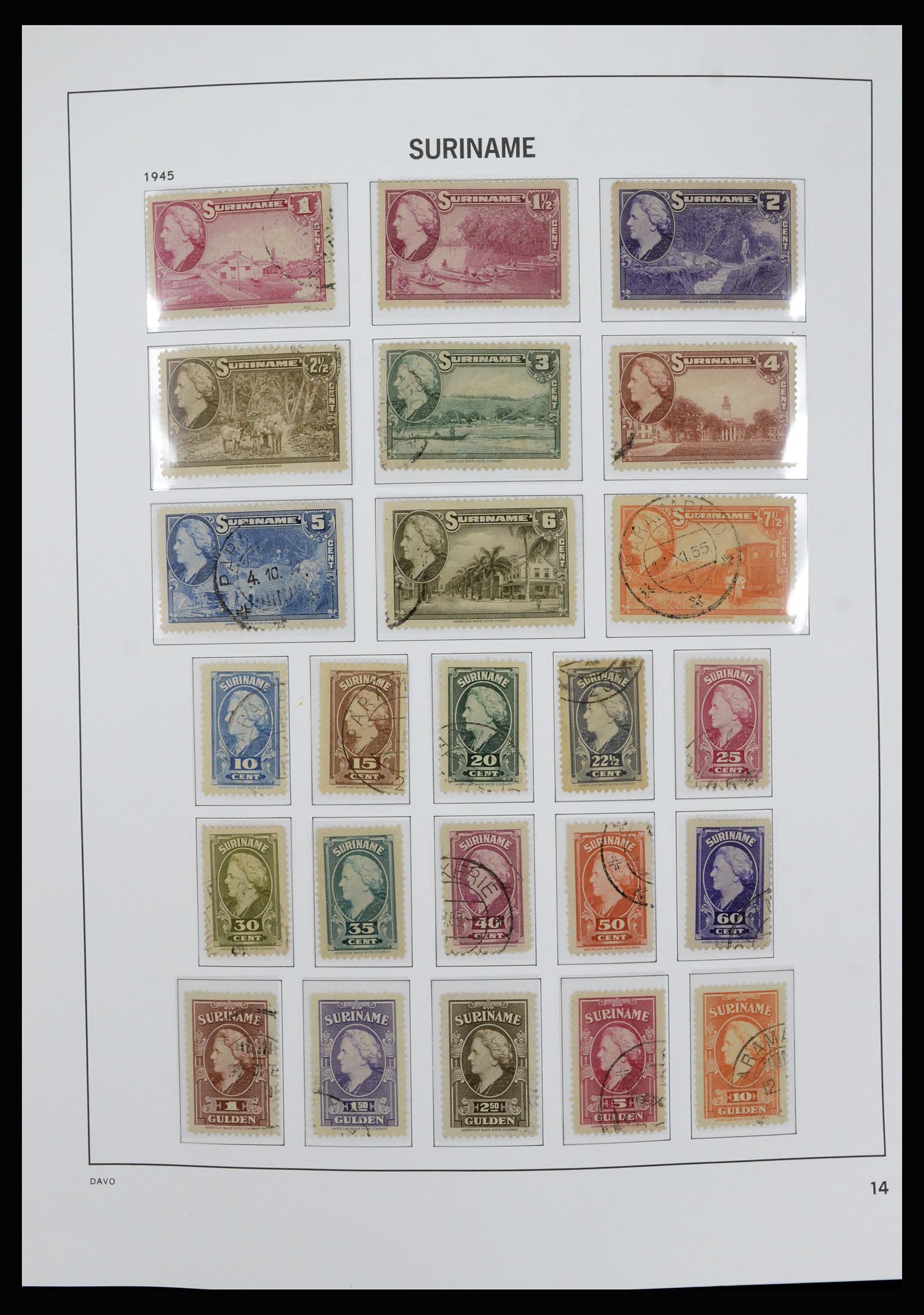 36827 014 - Postzegelverzameling 36827 Suriname 1873-1975.