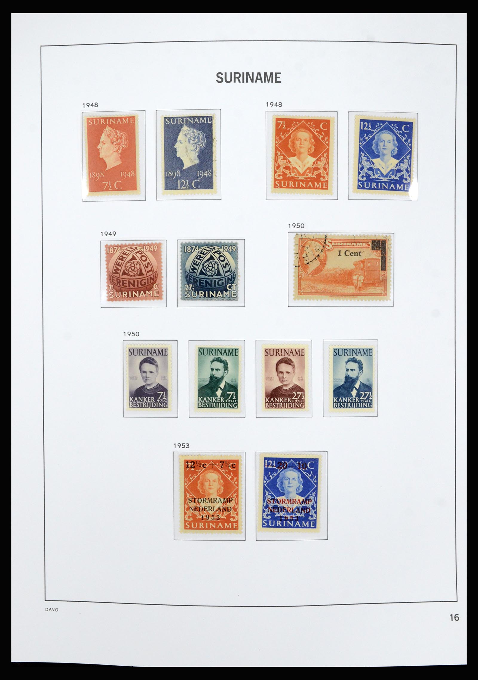 36827 016 - Stamp collection 36827 Suriname 1873-1975.