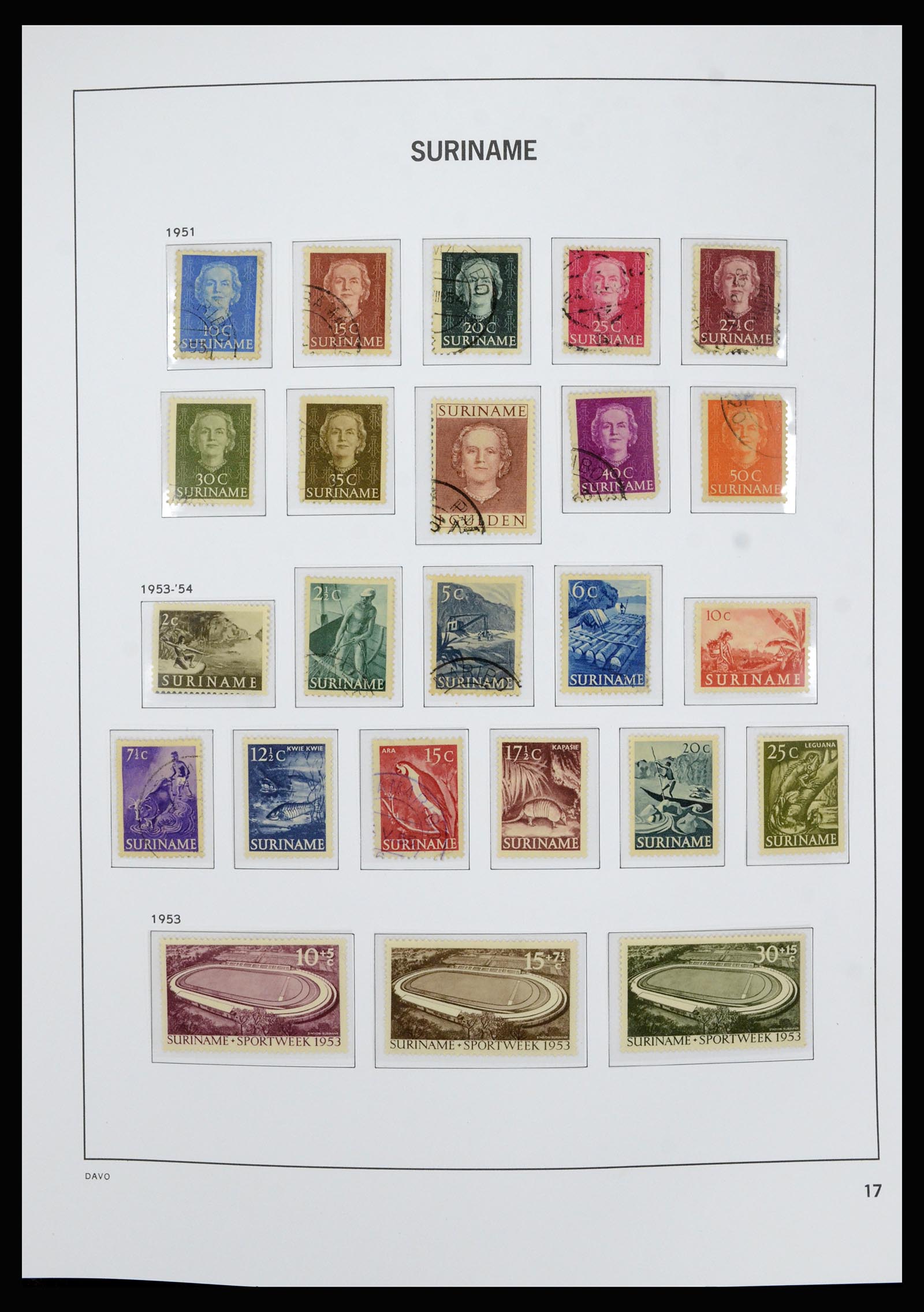 36827 017 - Postzegelverzameling 36827 Suriname 1873-1975.