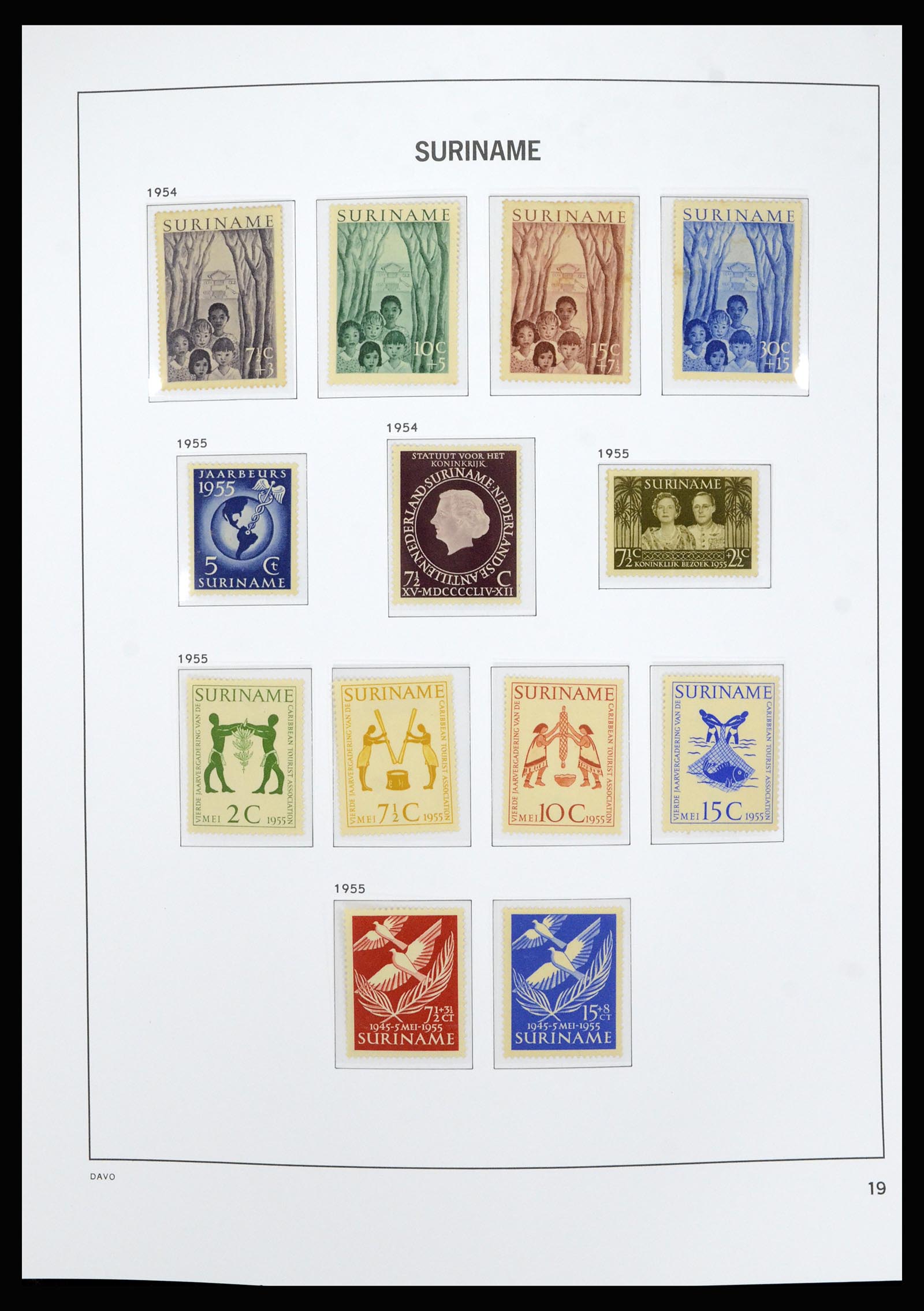36827 019 - Postzegelverzameling 36827 Suriname 1873-1975.