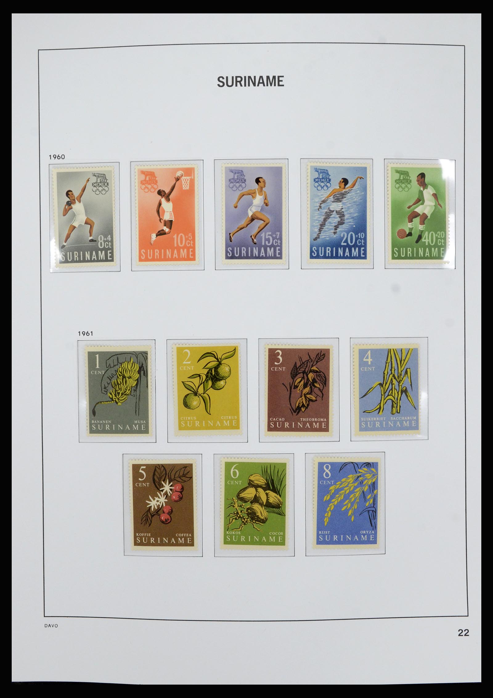 36827 022 - Postzegelverzameling 36827 Suriname 1873-1975.
