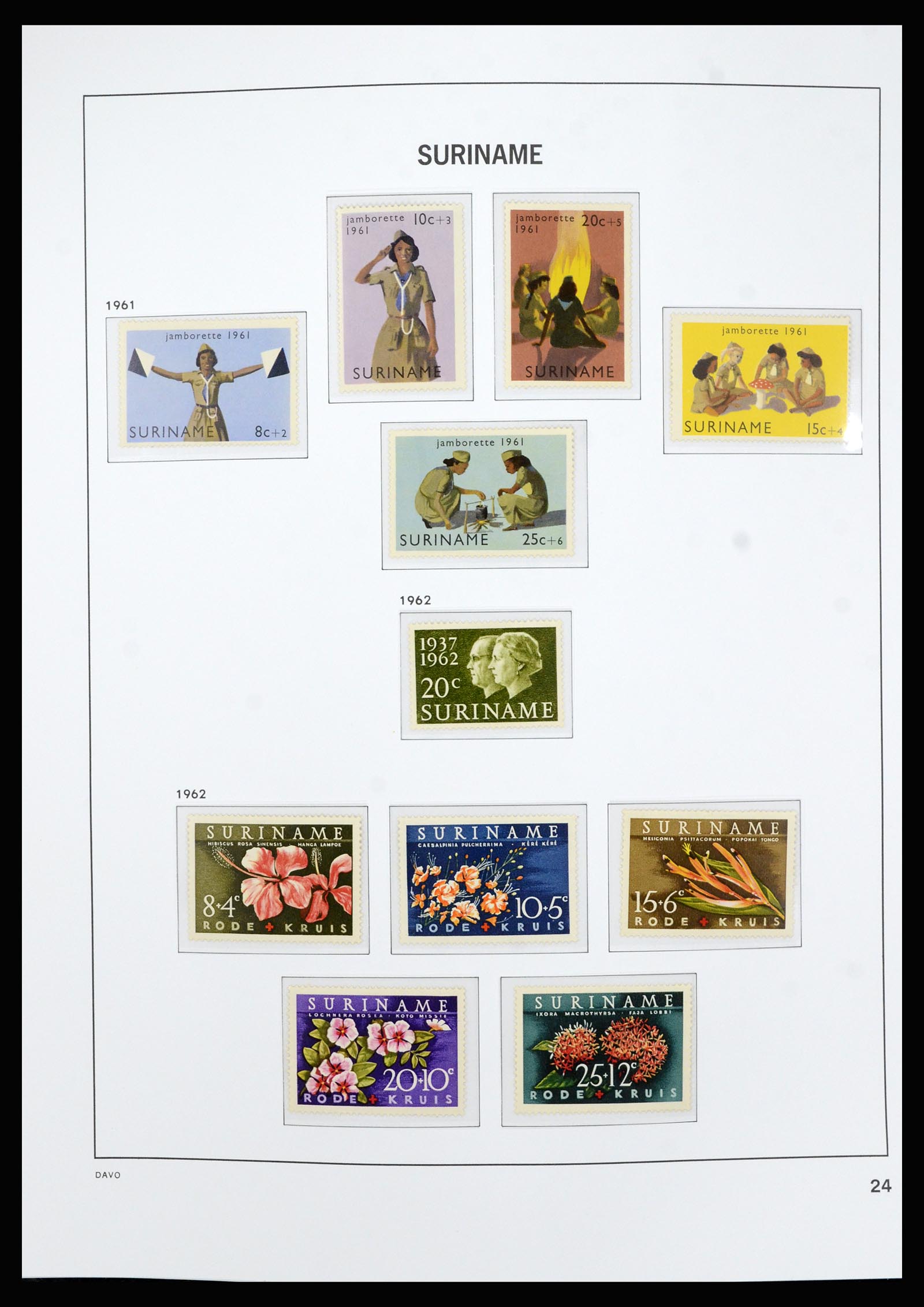 36827 024 - Postzegelverzameling 36827 Suriname 1873-1975.