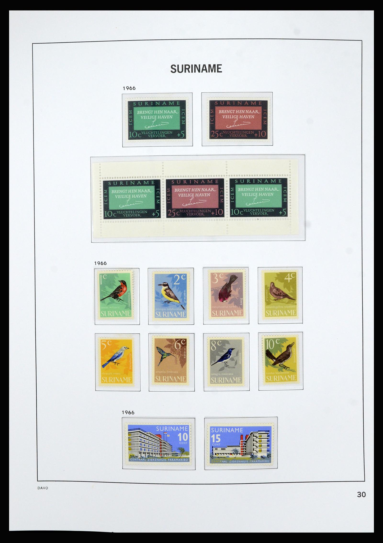 36827 031 - Postzegelverzameling 36827 Suriname 1873-1975.