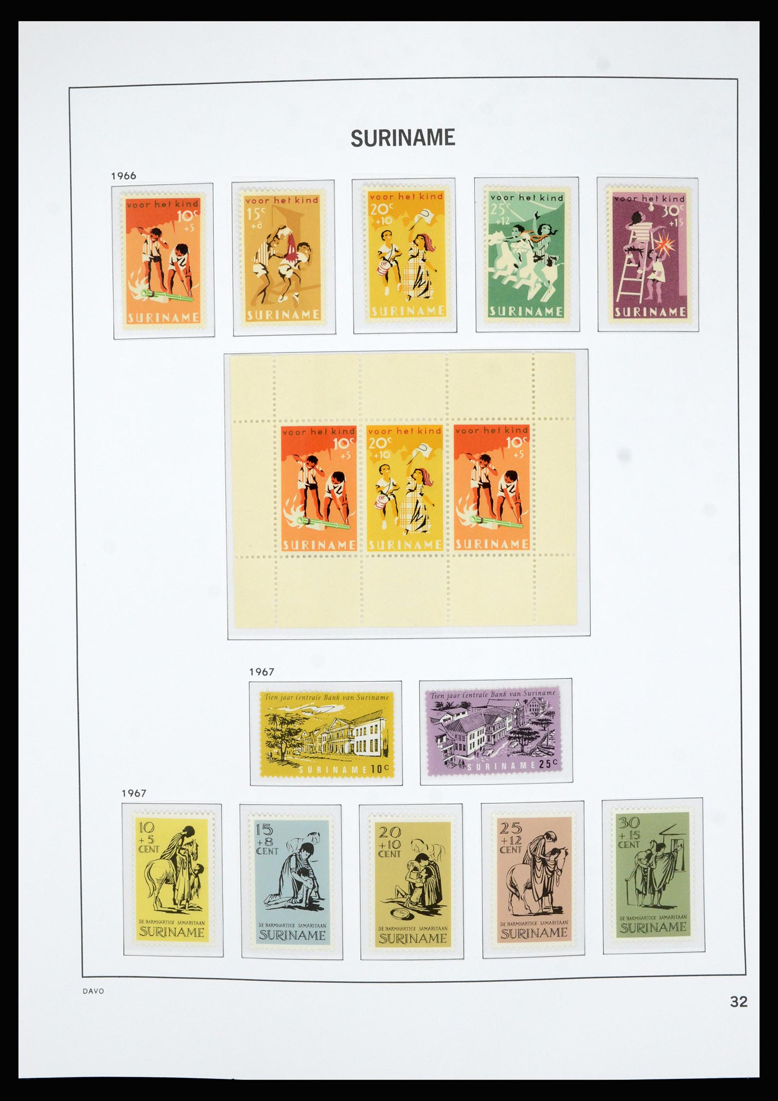 36827 033 - Postzegelverzameling 36827 Suriname 1873-1975.