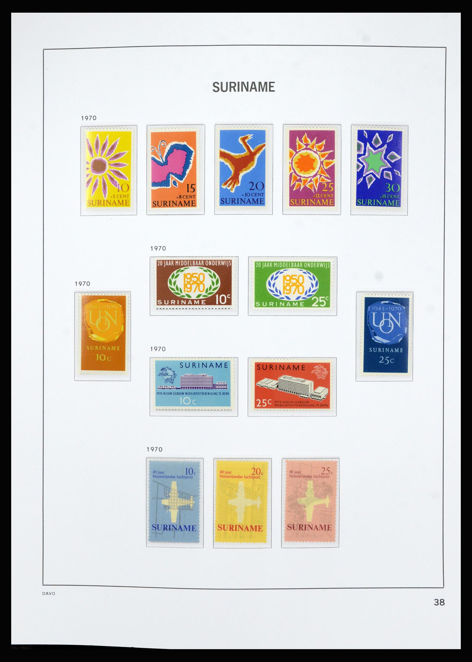 36827 039 - Postzegelverzameling 36827 Suriname 1873-1975.