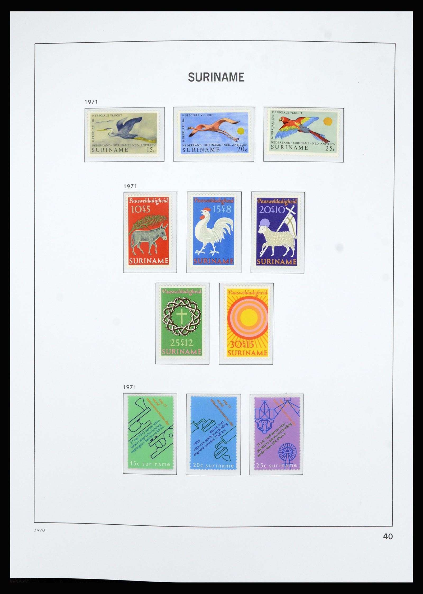 36827 041 - Postzegelverzameling 36827 Suriname 1873-1975.
