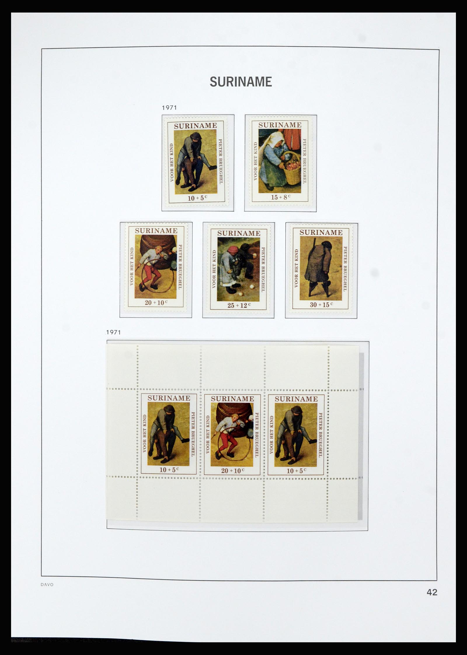 36827 043 - Postzegelverzameling 36827 Suriname 1873-1975.