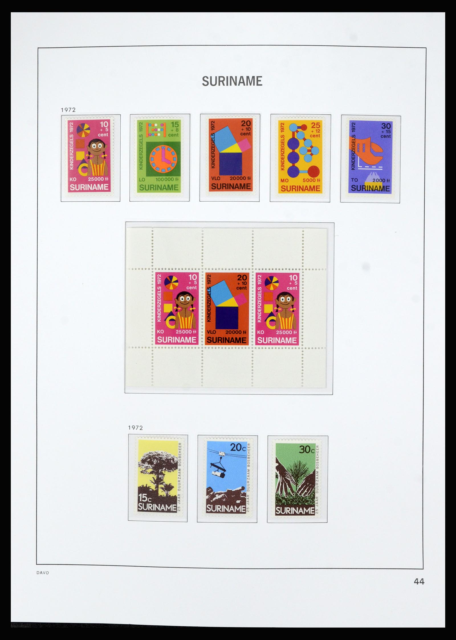 36827 045 - Postzegelverzameling 36827 Suriname 1873-1975.