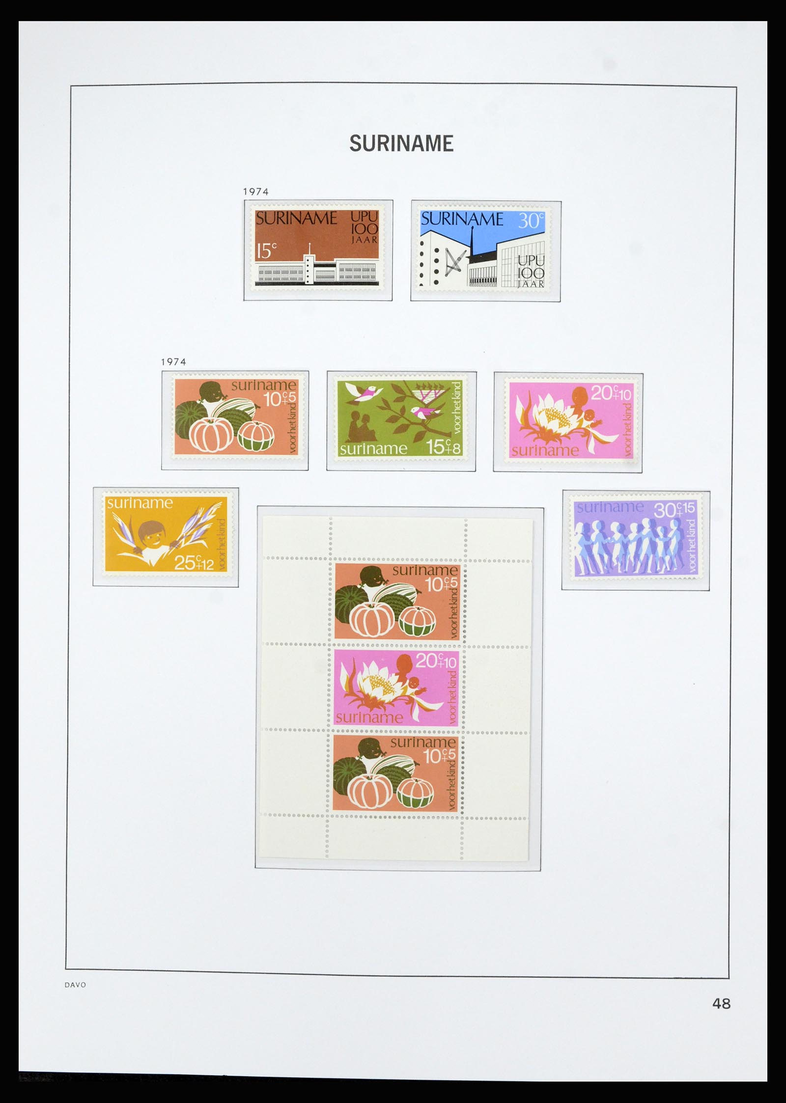 36827 049 - Postzegelverzameling 36827 Suriname 1873-1975.