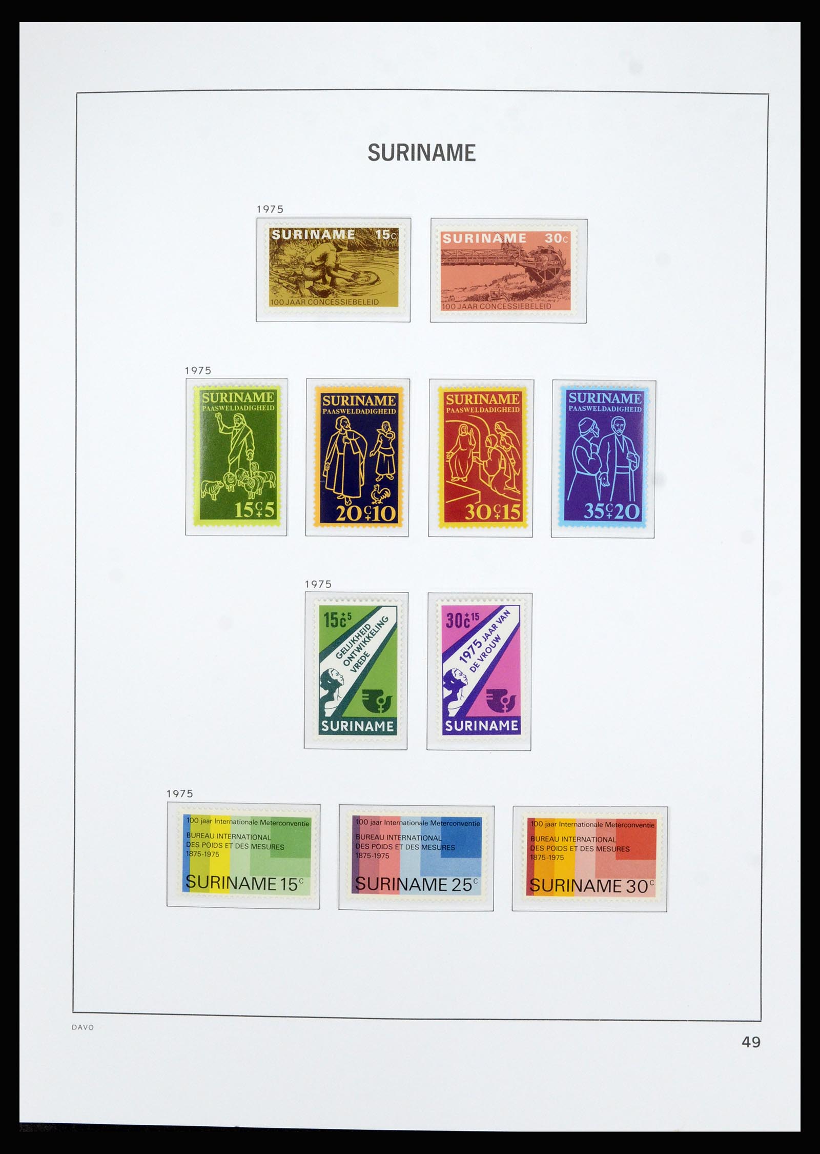 36827 050 - Postzegelverzameling 36827 Suriname 1873-1975.