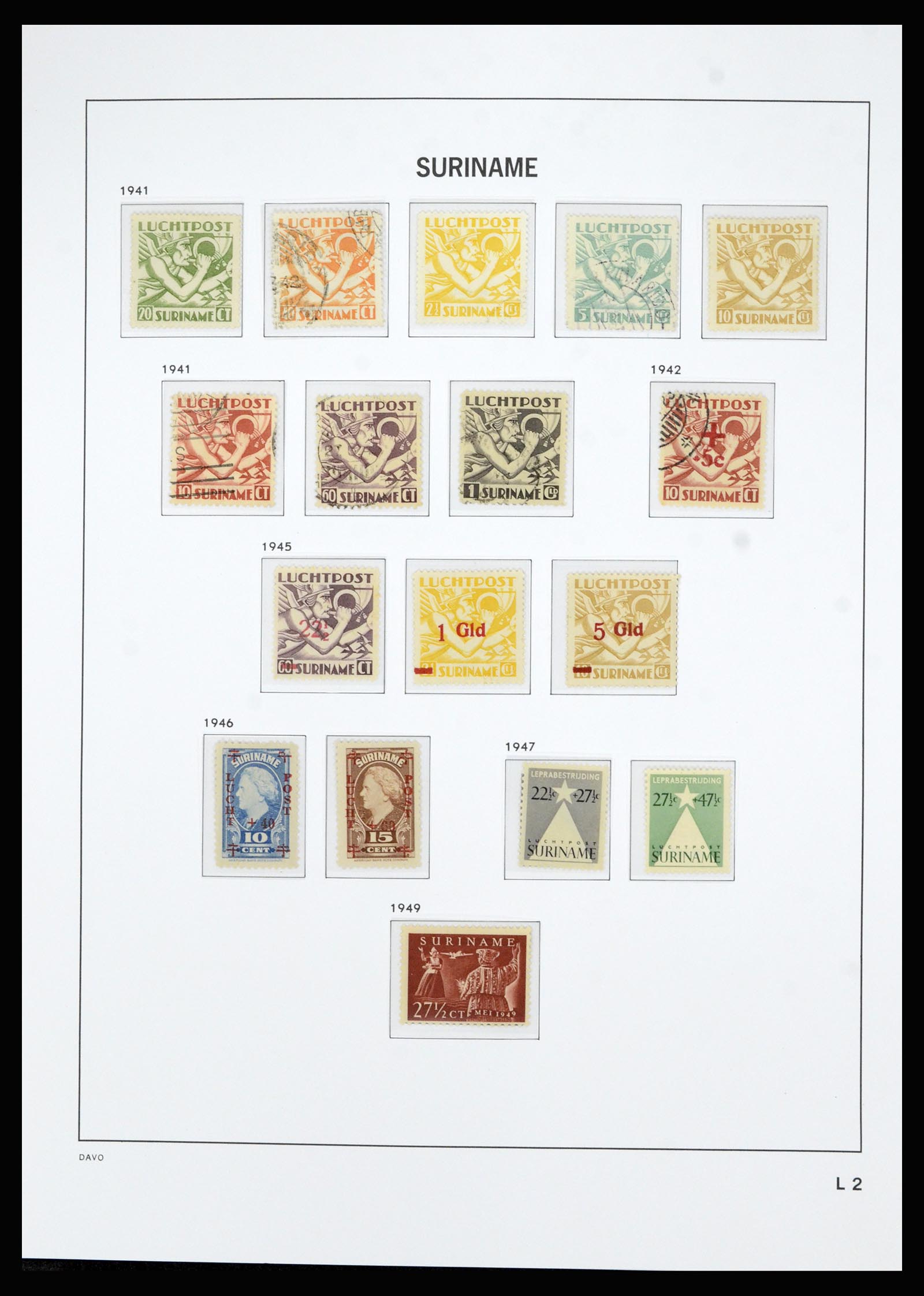 36827 053 - Postzegelverzameling 36827 Suriname 1873-1975.