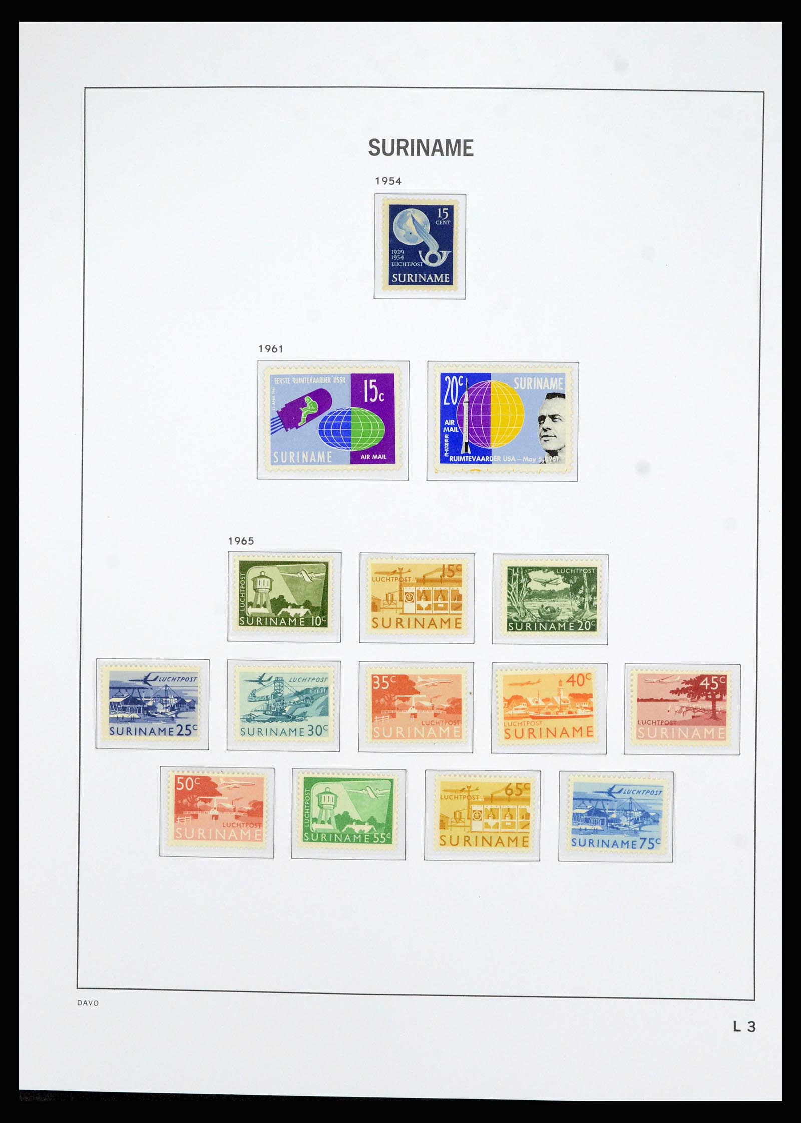 36827 054 - Postzegelverzameling 36827 Suriname 1873-1975.