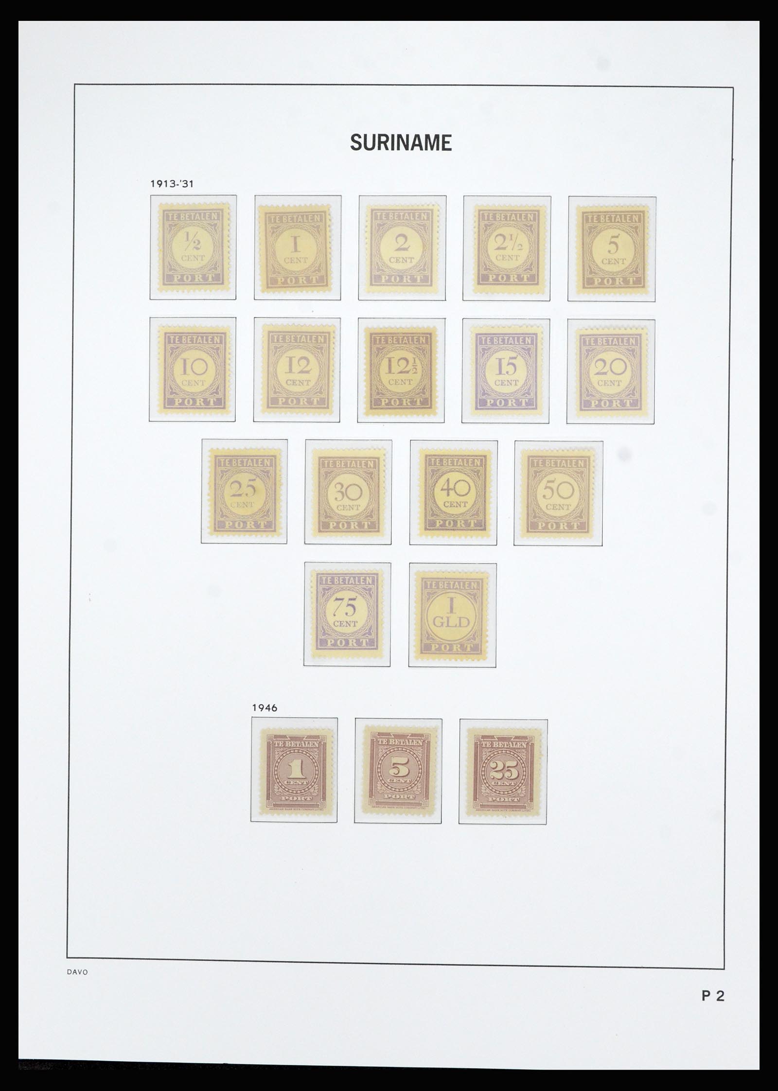 36827 057 - Postzegelverzameling 36827 Suriname 1873-1975.
