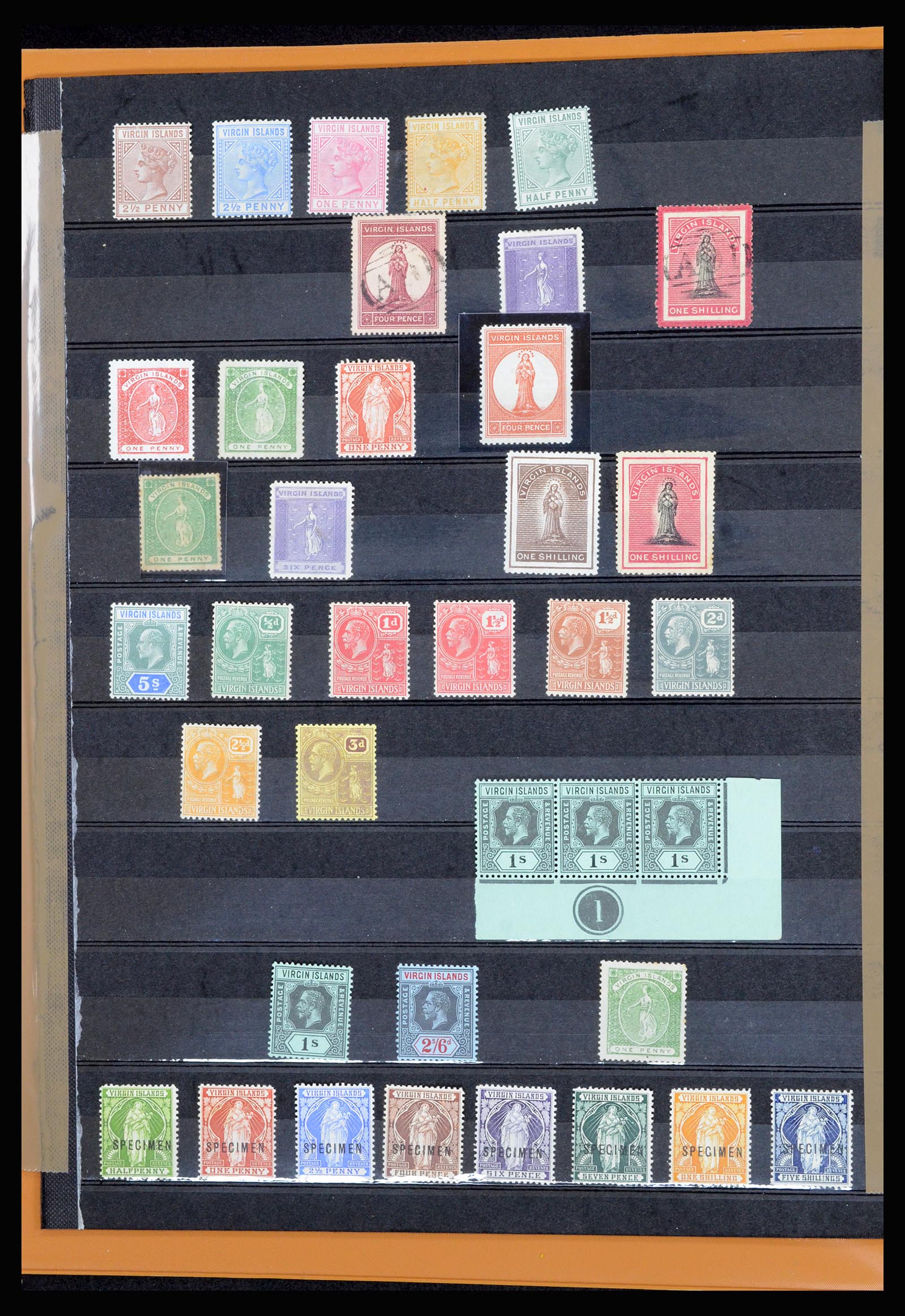 36828 001 - Postzegelverzameling 36828 Britse Maagdeneilanden 1866-1990.
