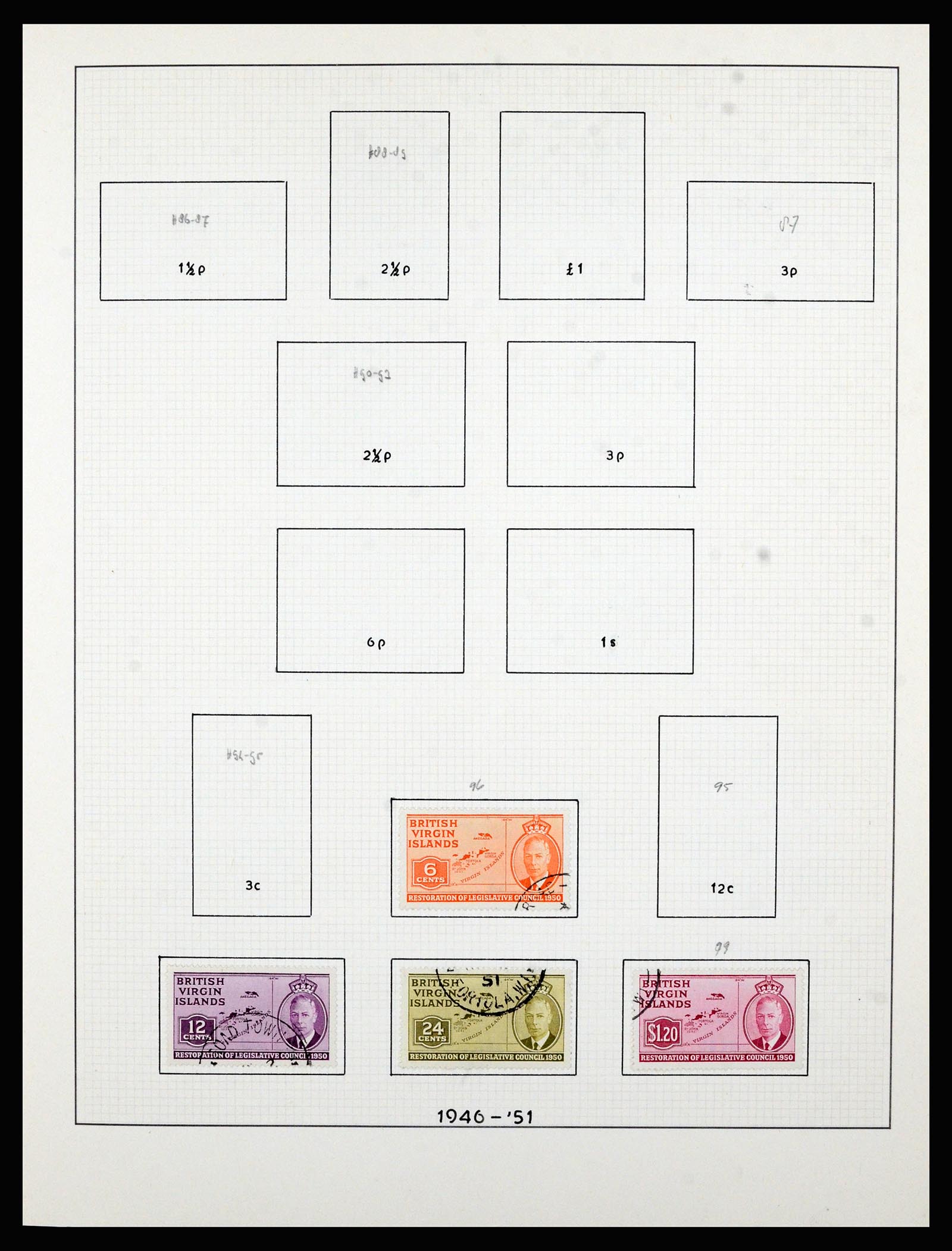 36828 007 - Postzegelverzameling 36828 Britse Maagdeneilanden 1866-1990.