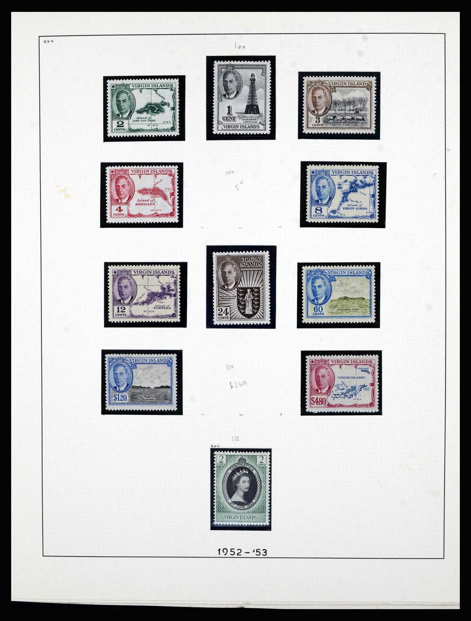 36828 009 - Stamp collection 36828 Britis Virgin Islands 1866-1990.