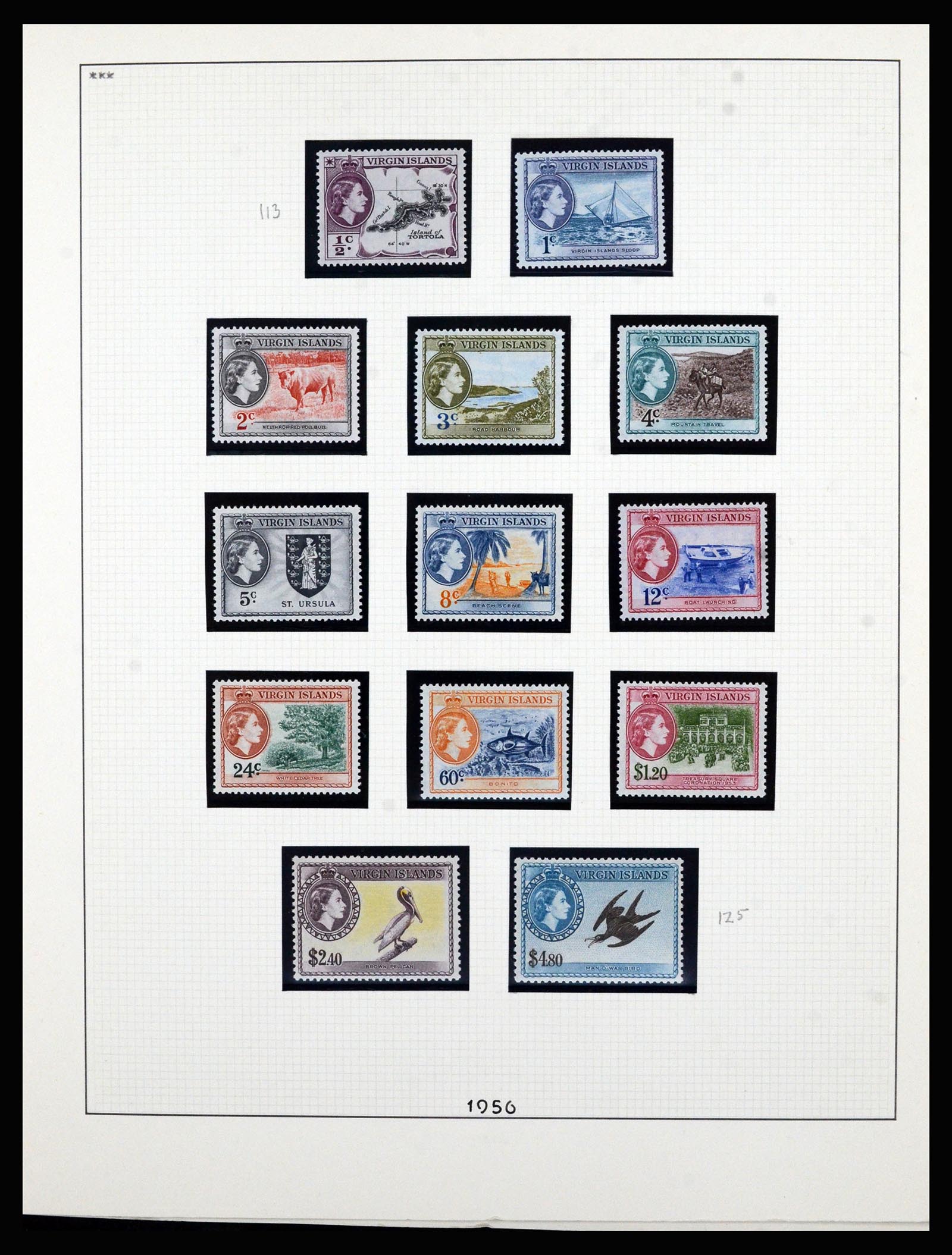 36828 010 - Postzegelverzameling 36828 Britse Maagdeneilanden 1866-1990.