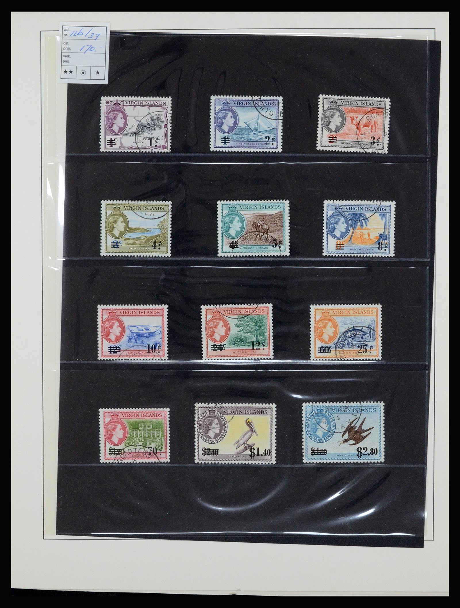 36828 011 - Postzegelverzameling 36828 Britse Maagdeneilanden 1866-1990.