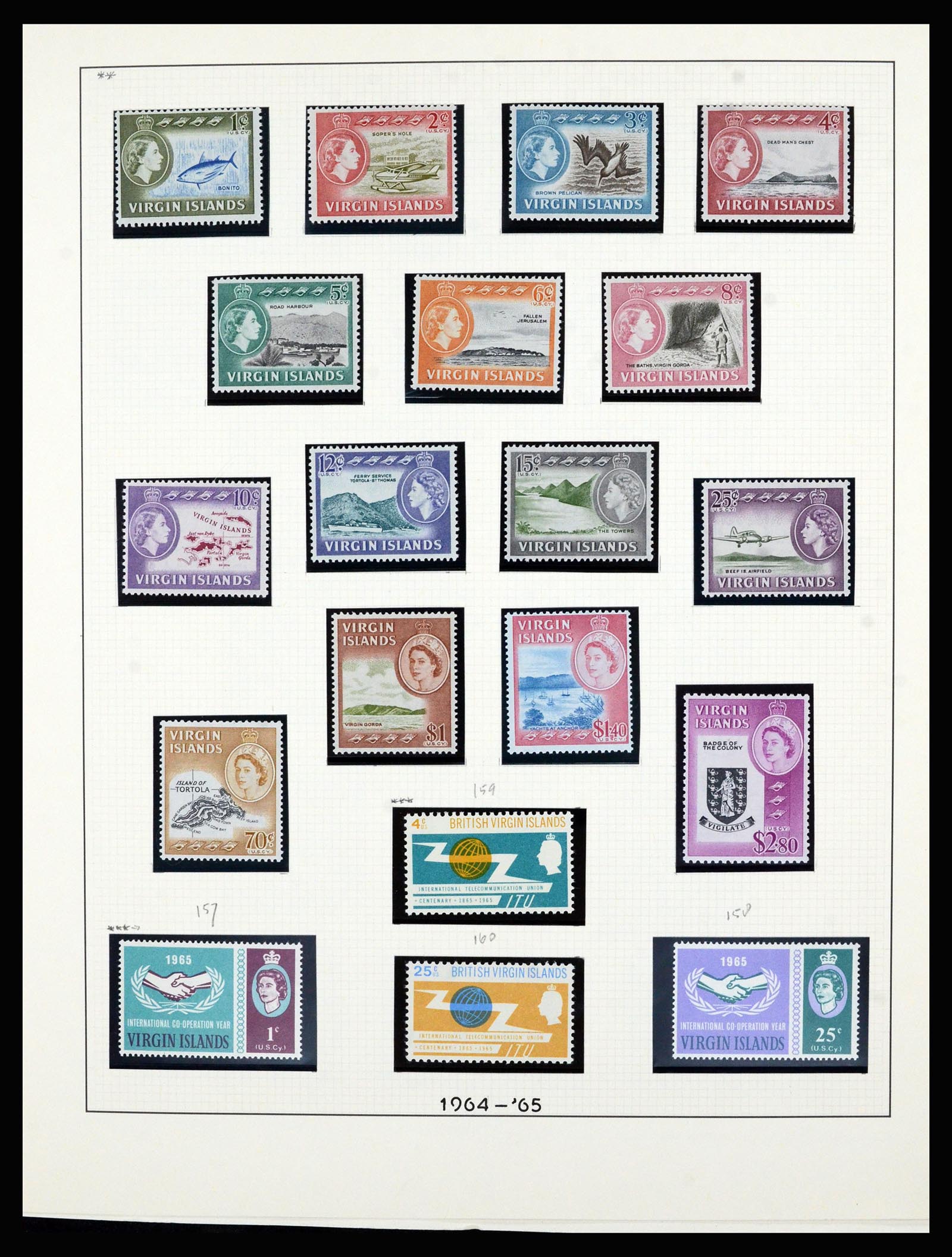 36828 013 - Stamp collection 36828 Britis Virgin Islands 1866-1990.