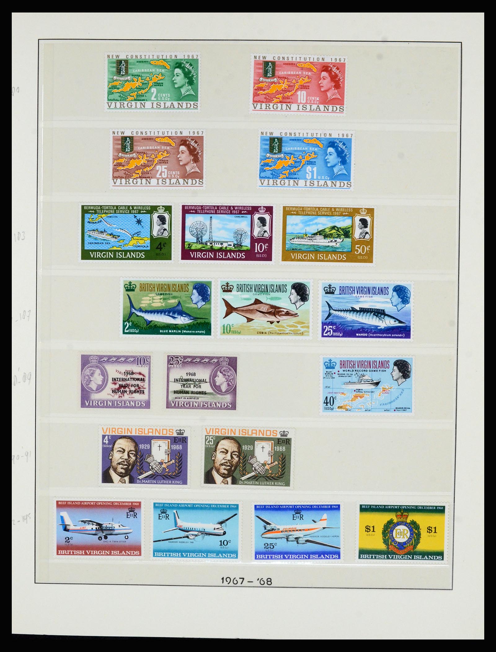 36828 015 - Postzegelverzameling 36828 Britse Maagdeneilanden 1866-1990.