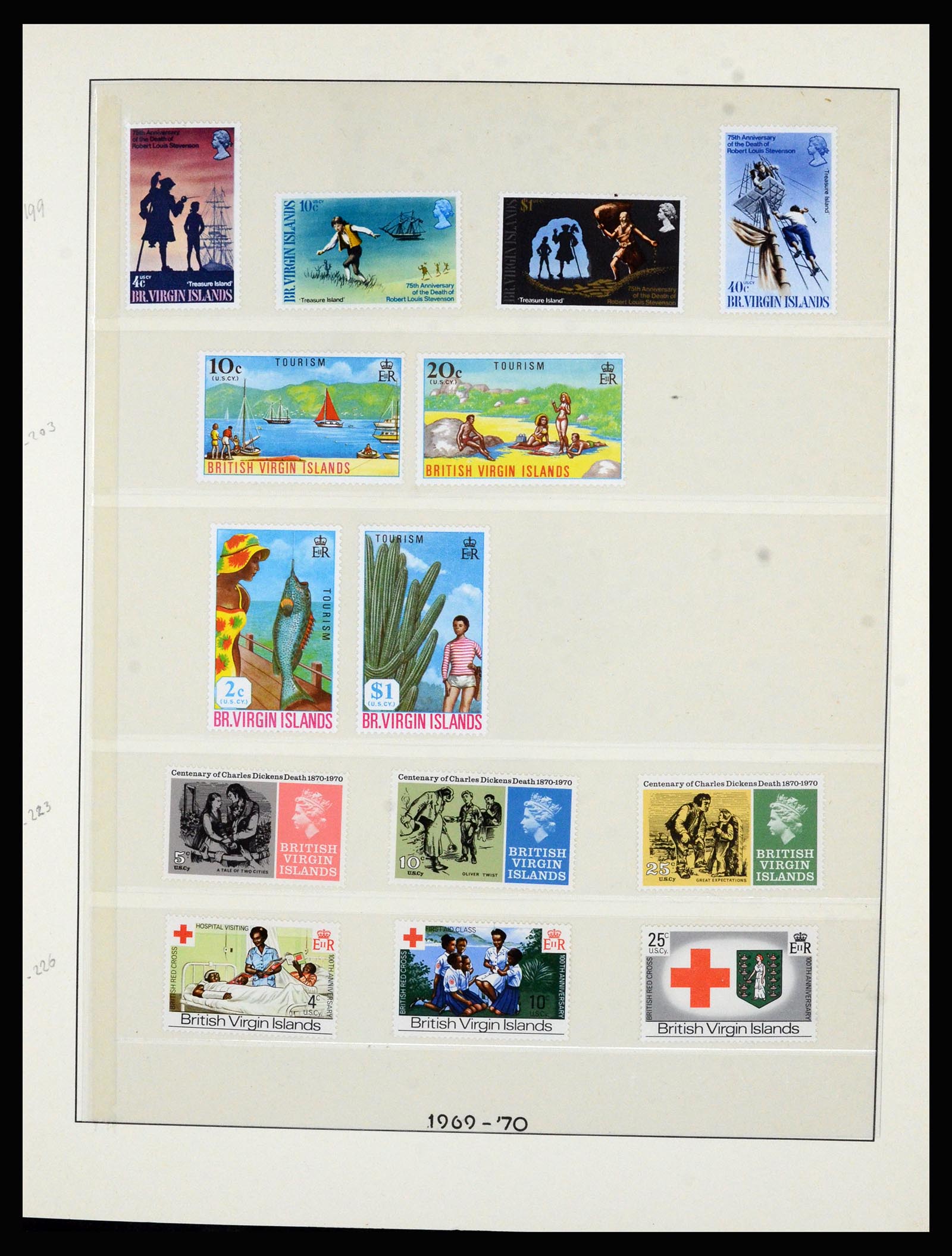 36828 016 - Postzegelverzameling 36828 Britse Maagdeneilanden 1866-1990.