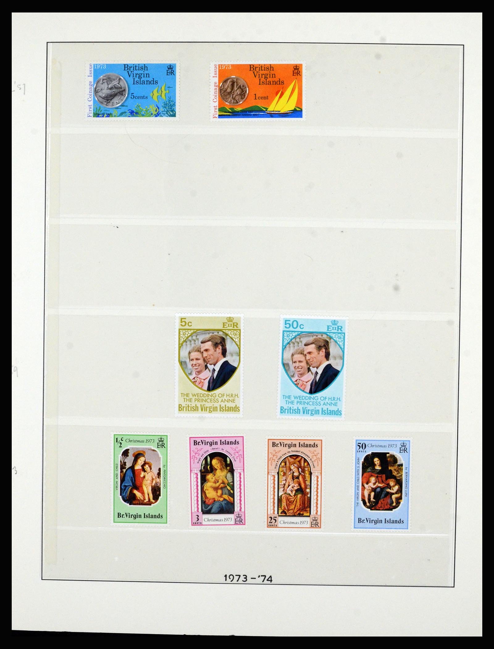 36828 022 - Postzegelverzameling 36828 Britse Maagdeneilanden 1866-1990.