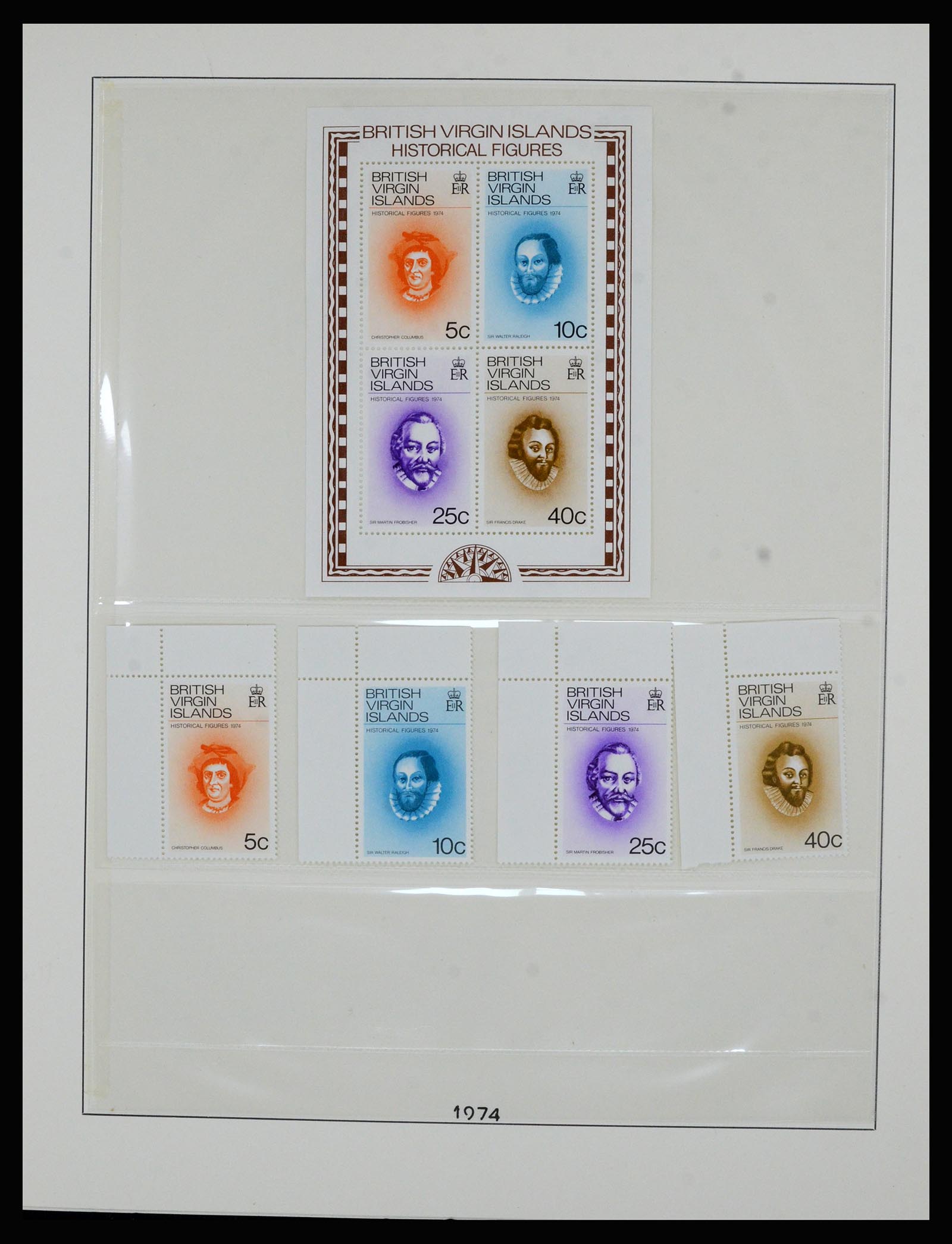 36828 024 - Postzegelverzameling 36828 Britse Maagdeneilanden 1866-1990.
