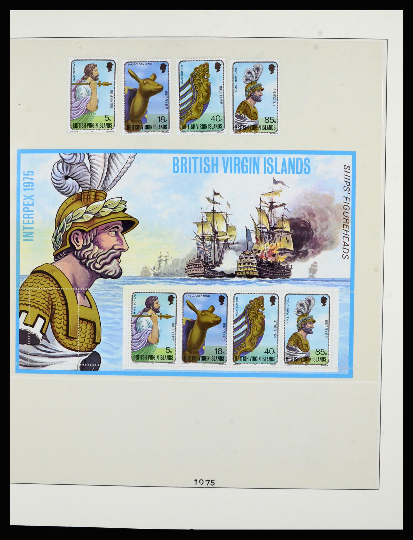36828 028 - Postzegelverzameling 36828 Britse Maagdeneilanden 1866-1990.