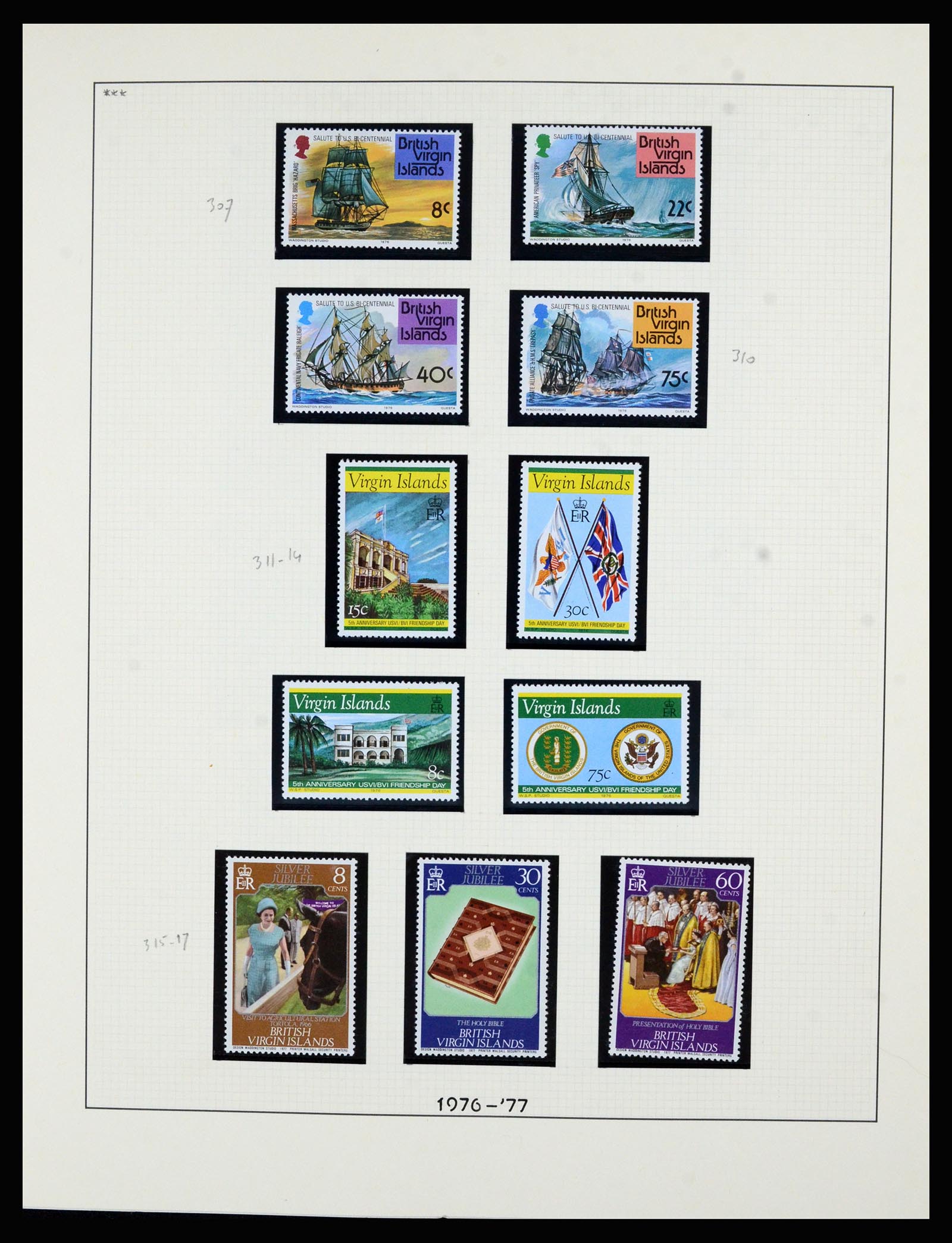 36828 029 - Postzegelverzameling 36828 Britse Maagdeneilanden 1866-1990.