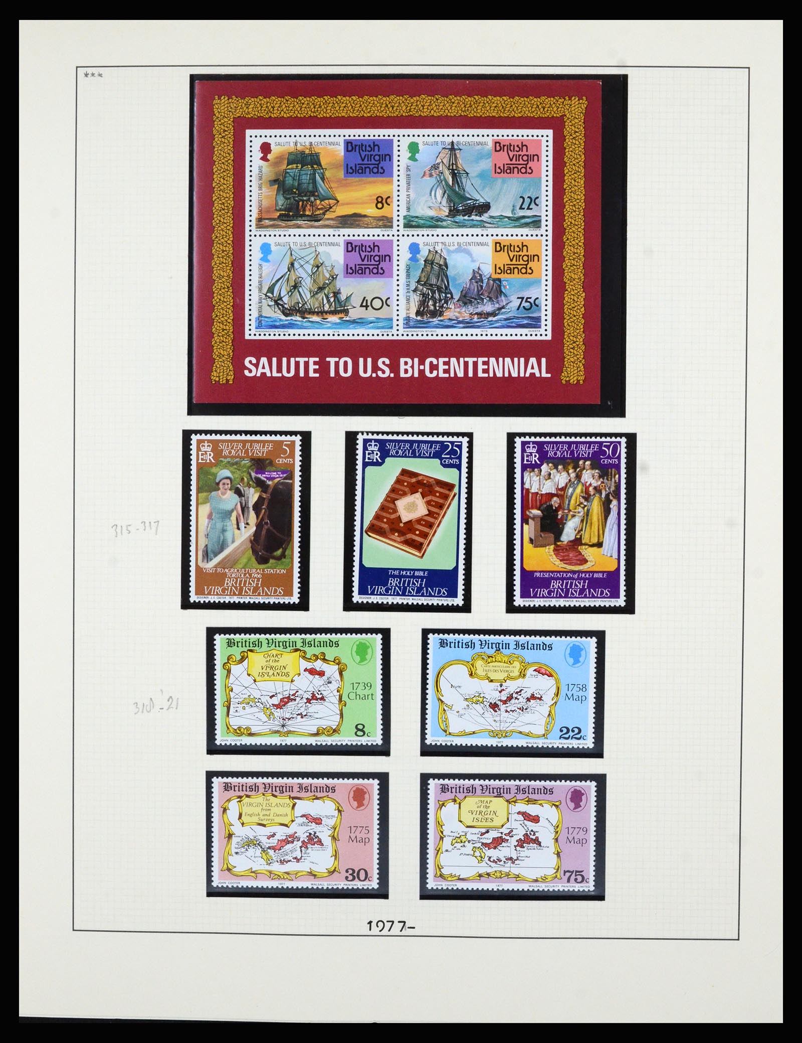 36828 030 - Postzegelverzameling 36828 Britse Maagdeneilanden 1866-1990.