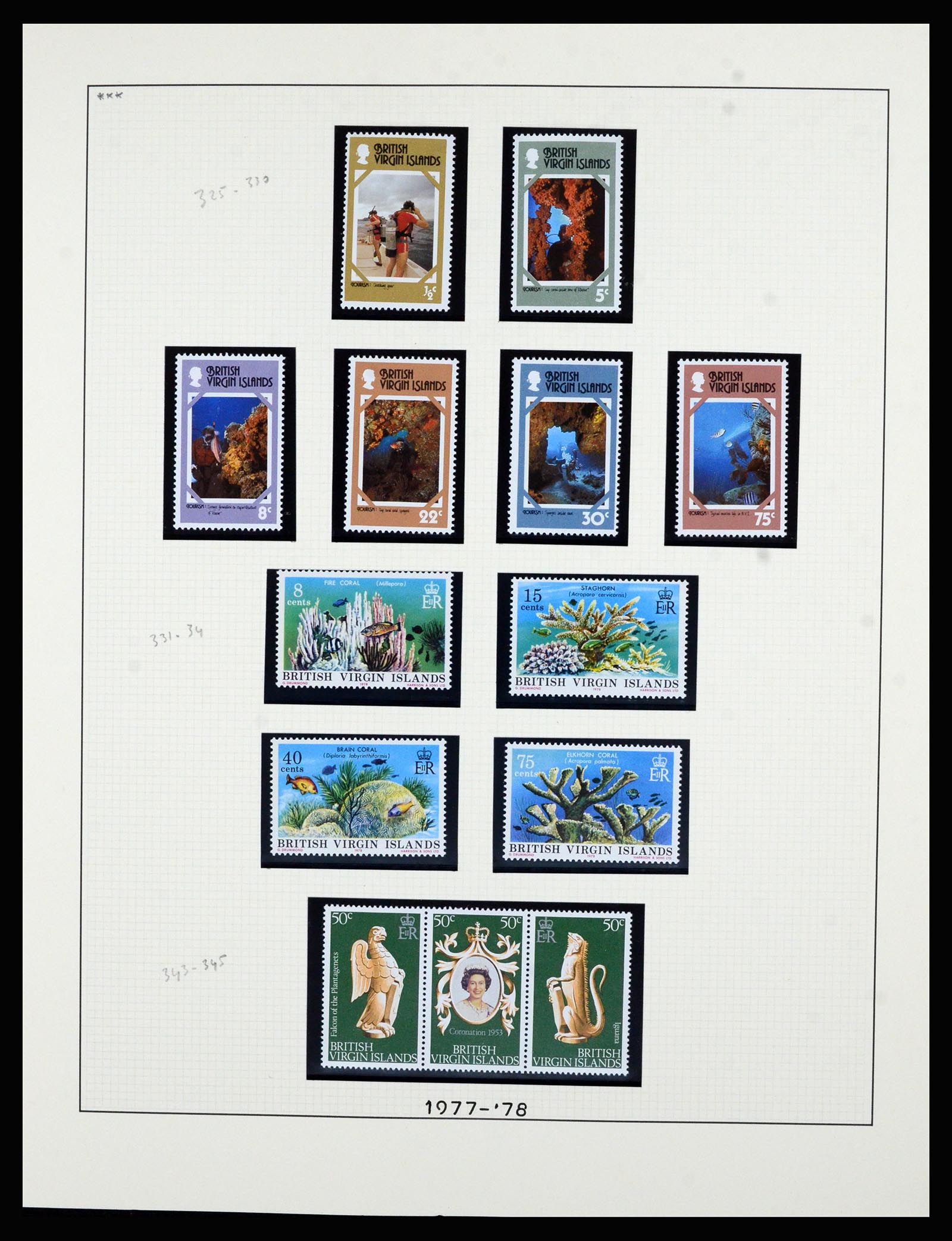 36828 031 - Postzegelverzameling 36828 Britse Maagdeneilanden 1866-1990.