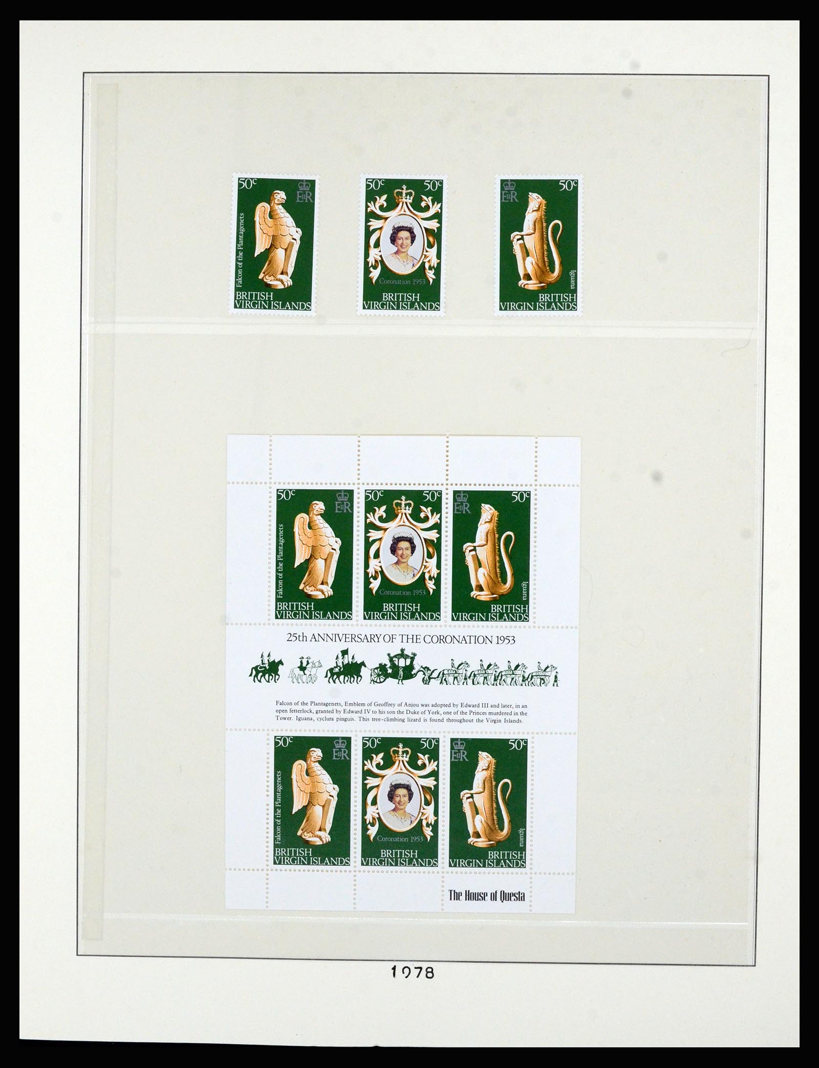 36828 032 - Postzegelverzameling 36828 Britse Maagdeneilanden 1866-1990.