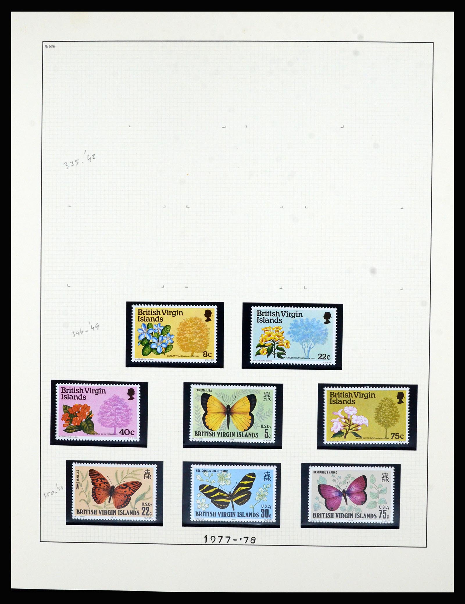 36828 033 - Postzegelverzameling 36828 Britse Maagdeneilanden 1866-1990.