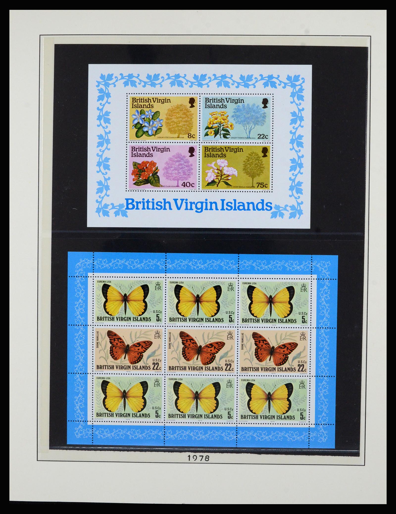 36828 034 - Postzegelverzameling 36828 Britse Maagdeneilanden 1866-1990.