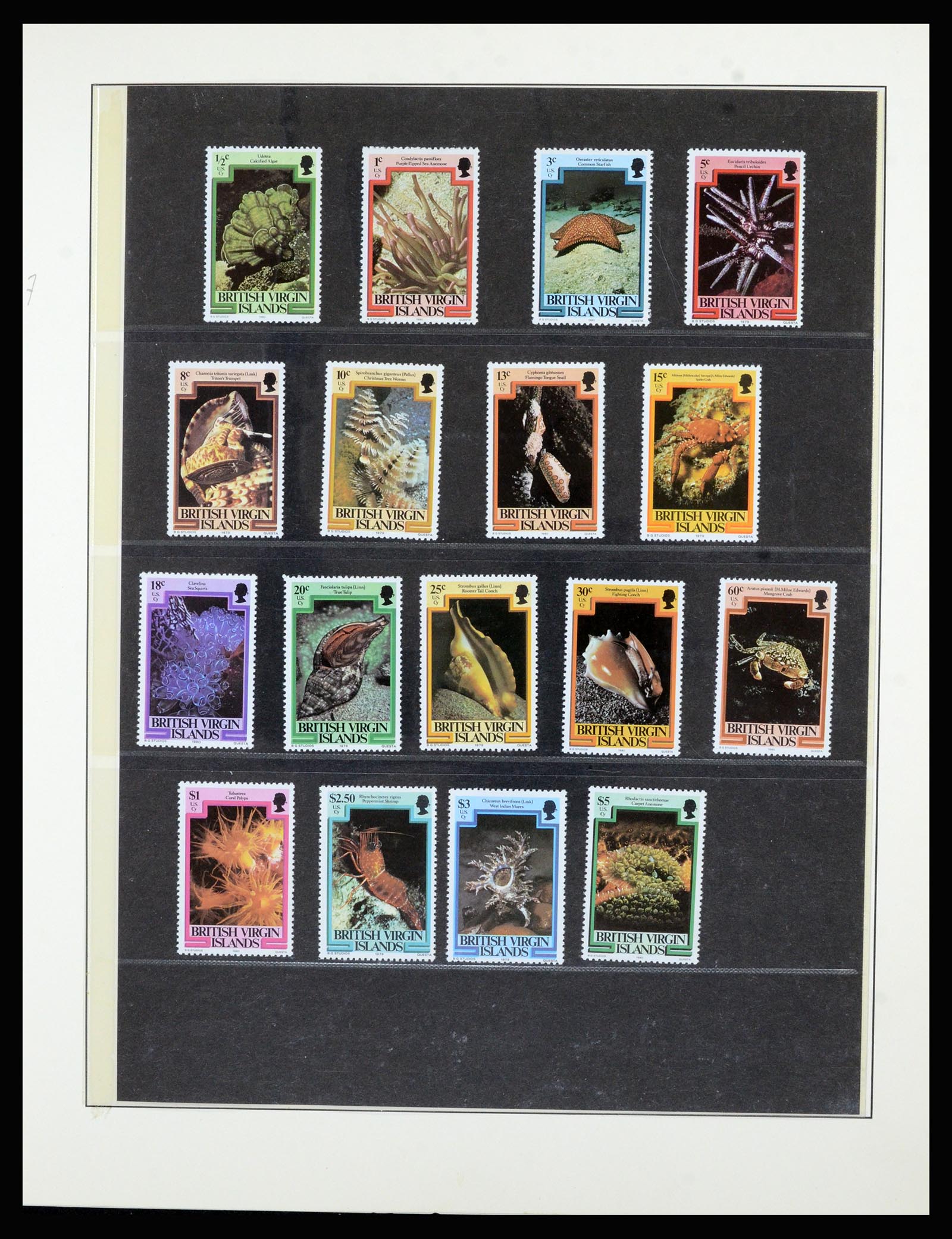 36828 036 - Postzegelverzameling 36828 Britse Maagdeneilanden 1866-1990.