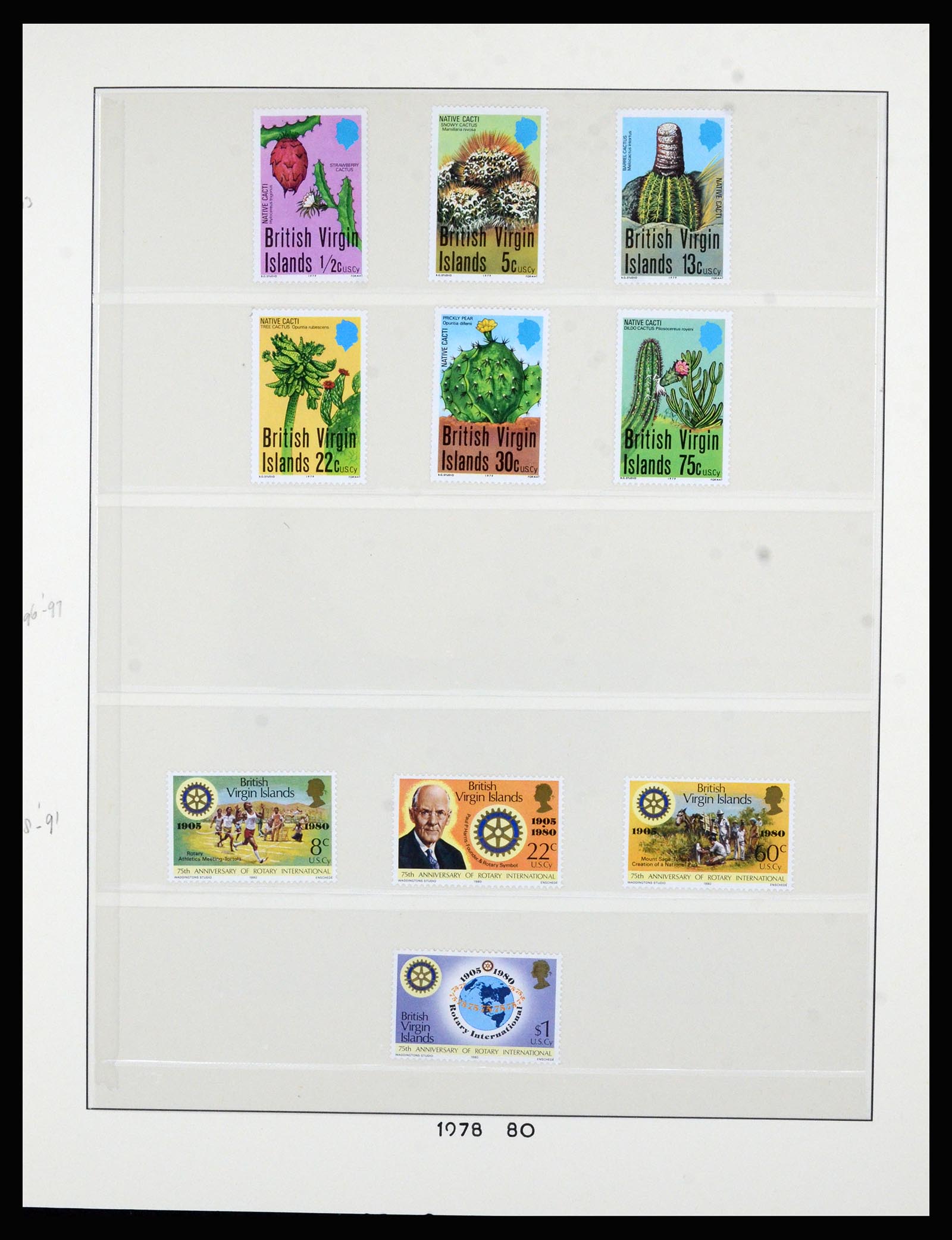 36828 037 - Postzegelverzameling 36828 Britse Maagdeneilanden 1866-1990.
