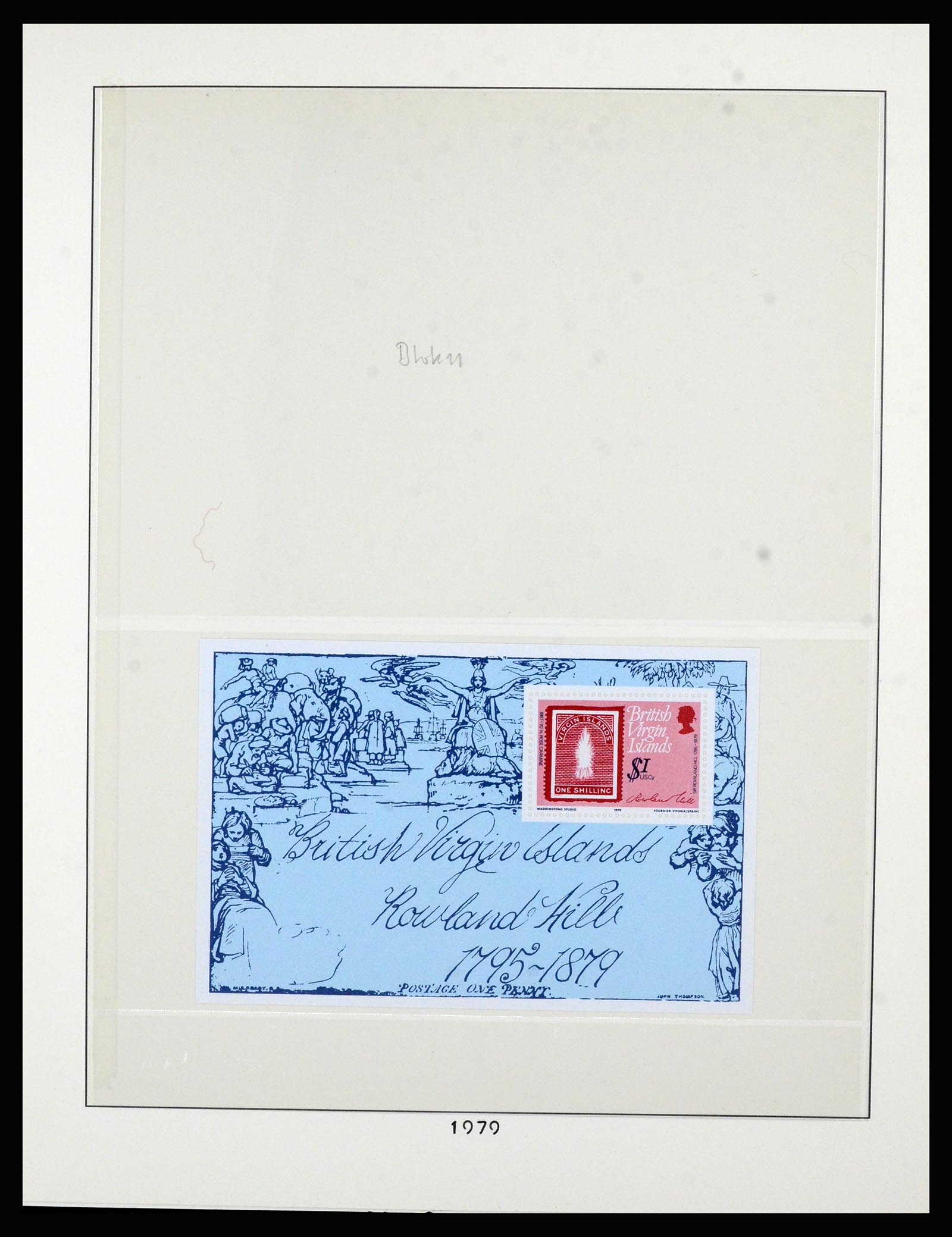 36828 038 - Postzegelverzameling 36828 Britse Maagdeneilanden 1866-1990.