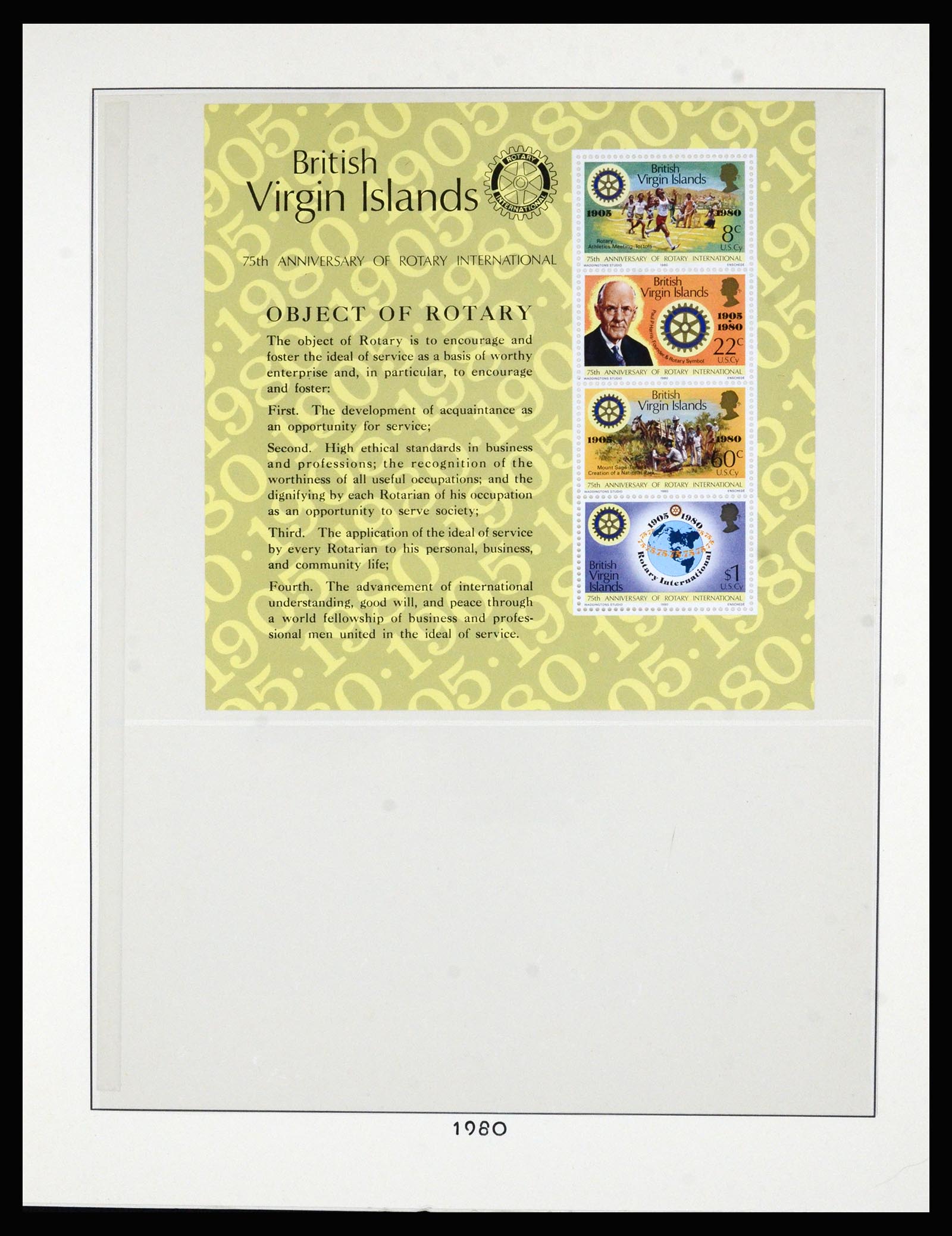 36828 039 - Postzegelverzameling 36828 Britse Maagdeneilanden 1866-1990.